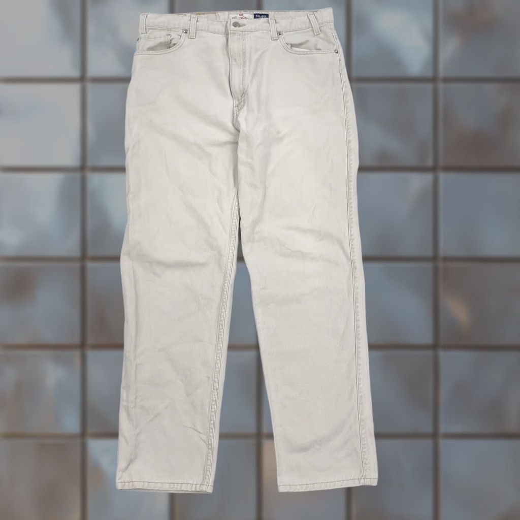 Levi's Levi's 540 Relaxed Fit Men's Jeans 38x32 Beige Tan Khaki Vintage 90s Levi's Signature 5-Pocket Denim Straight Jeans Mens Size US 38 / EU 54 - 1 Thumbnail