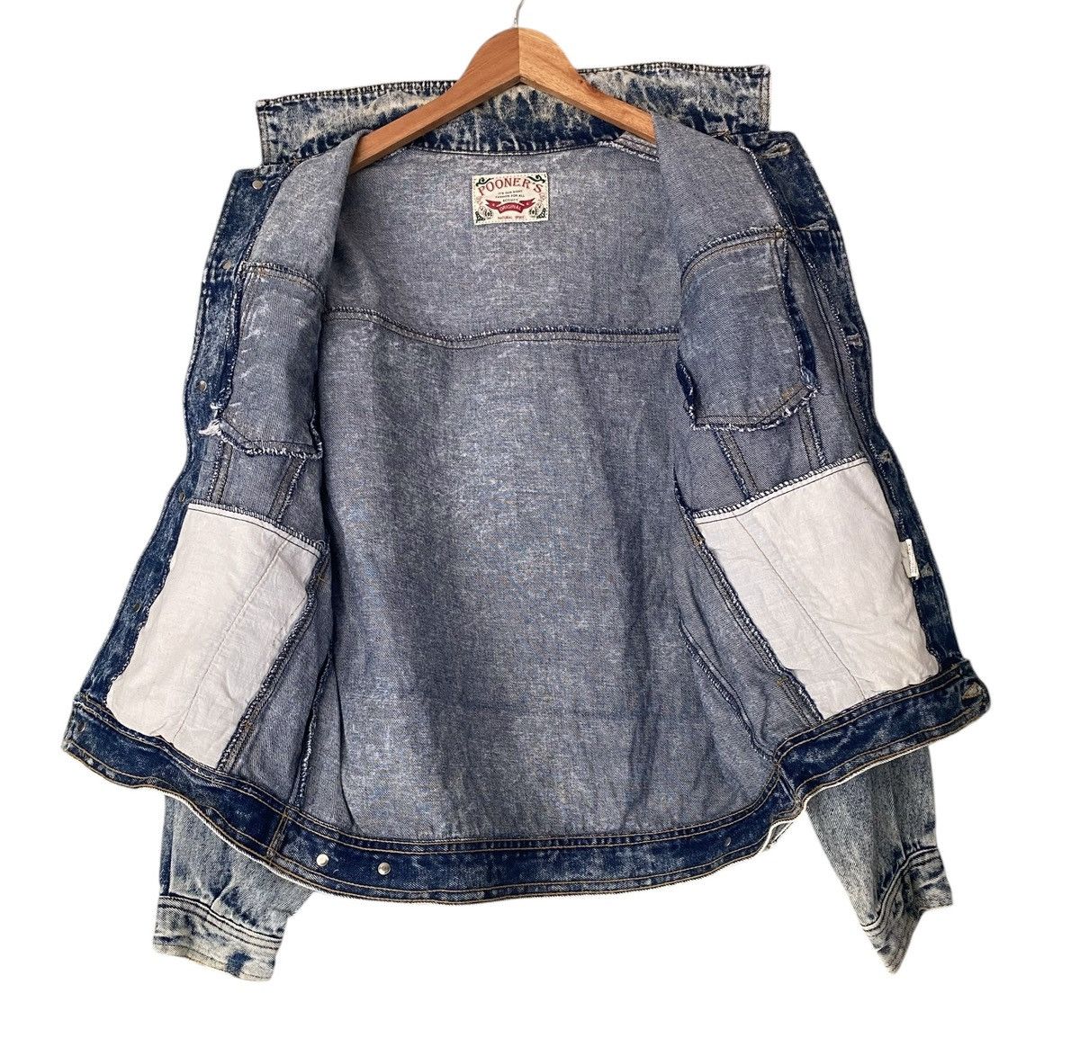 If Six Was Nine Rare POONER’S Denim Jacket Stonewash Size US M / EU 48-50 / 2 - 17 Thumbnail