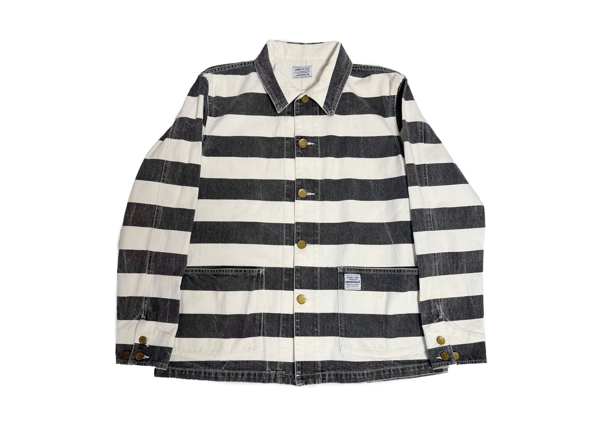 Neighborhood Neighborhood 13AW Drybak C-JKT Black White Stripe Cargo JktL Size US L / EU 52-54 / 3 - 1 Thumbnail