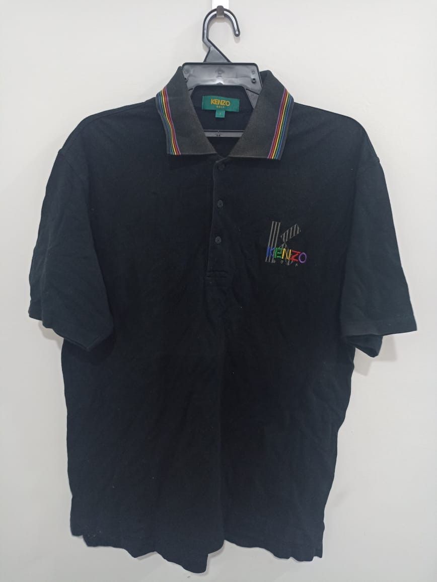 Kenzo Vintage Kenzo Button Up Black Tshirt Size US L / EU 52-54 / 3 - 5 Thumbnail