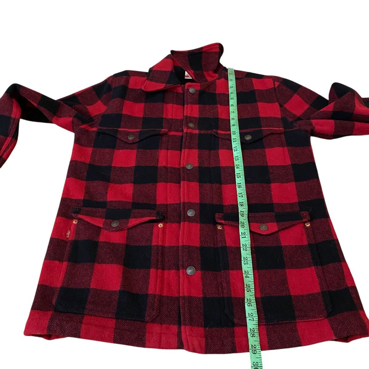 Levi's Vintage Levis Buffalo Check Cpo Wool Jacket L Size Size US L / EU 52-54 / 3 - 15 Thumbnail