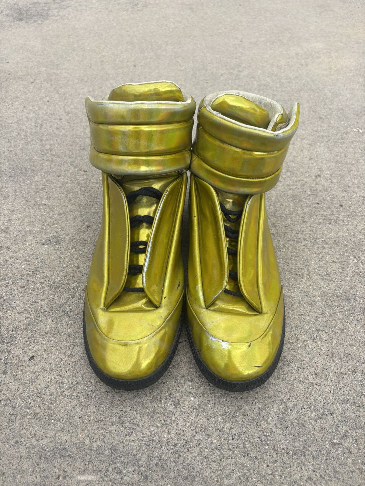 Maison Margiela MAISON MARGIELA New Future High 10 43 Yellow Black Size US 10 / EU 43 - 1 Thumbnail
