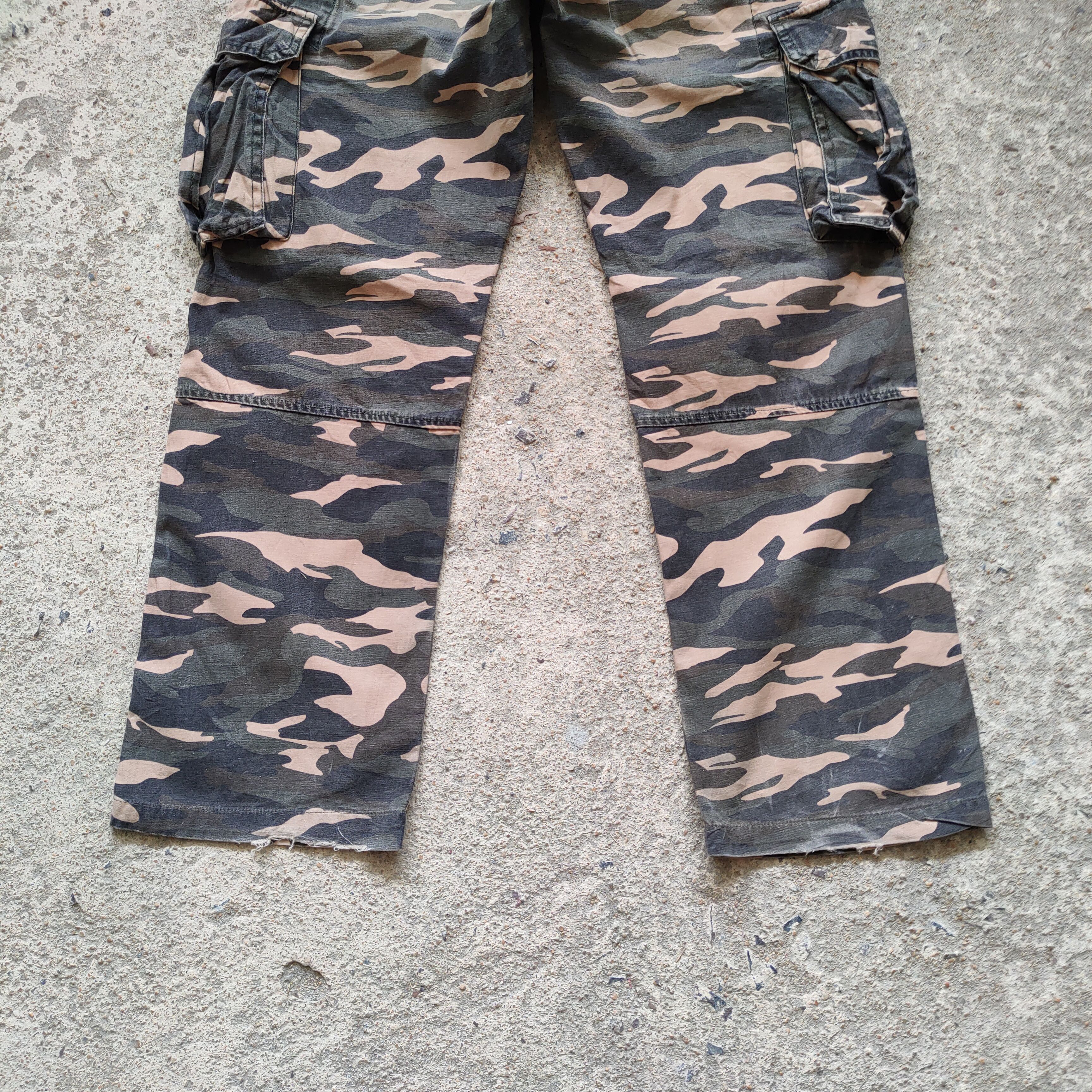 Japanese Brand × Vintage VINTAGE TWENTY WORK FADED CAMO CARGO PANTS Size US 32 / EU 48 - 9 Thumbnail