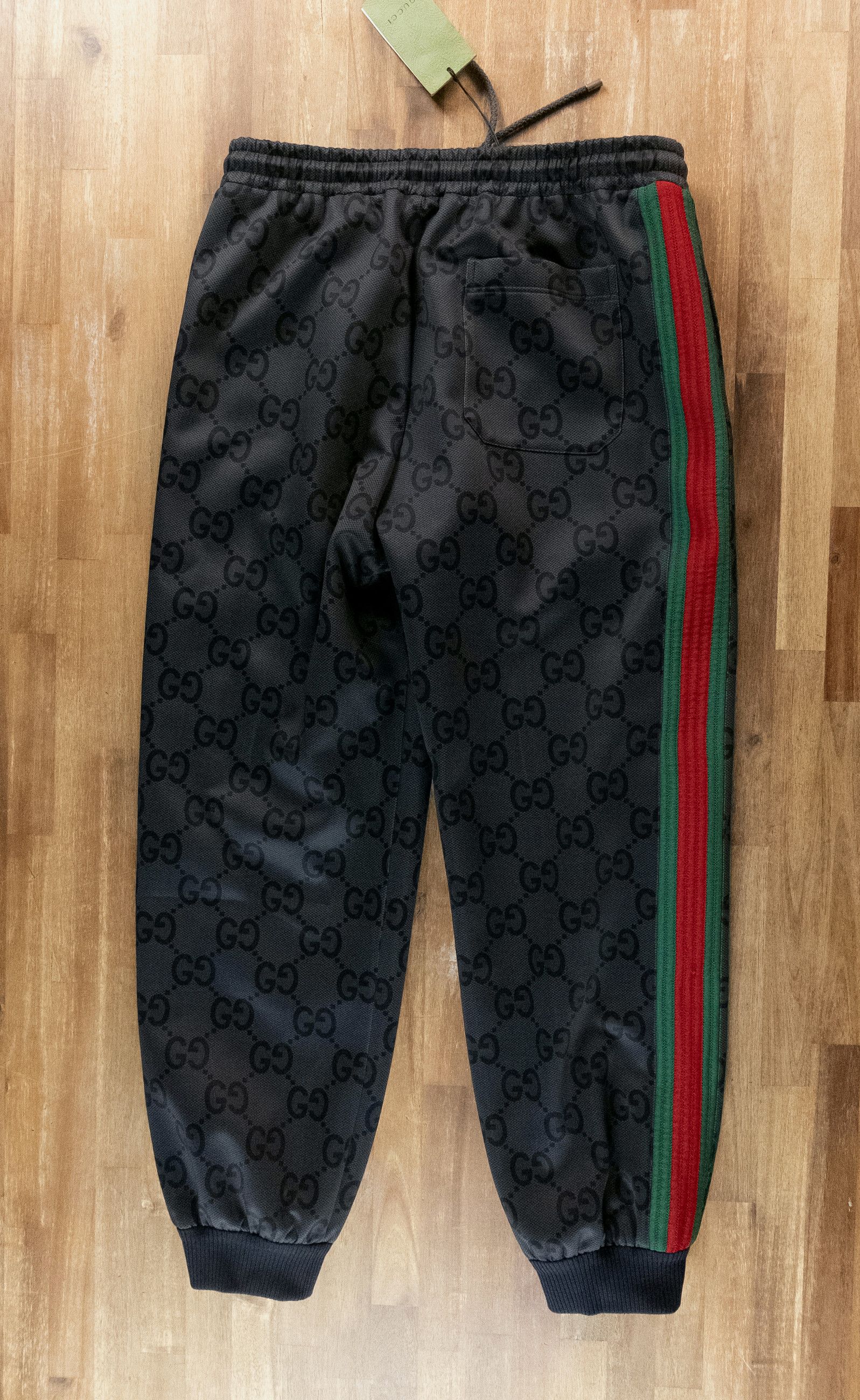Gucci GUCCI dark gray jumbo GG jogger pants Size XL Size US 36 / EU 52 - 10 Thumbnail