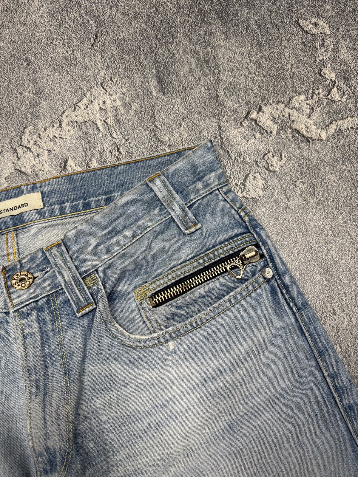Levi's Vintage Levis 506 Orange Tab Blue Denim Jeans Size 34x34 Size US 34 / EU 50 - 5 Thumbnail