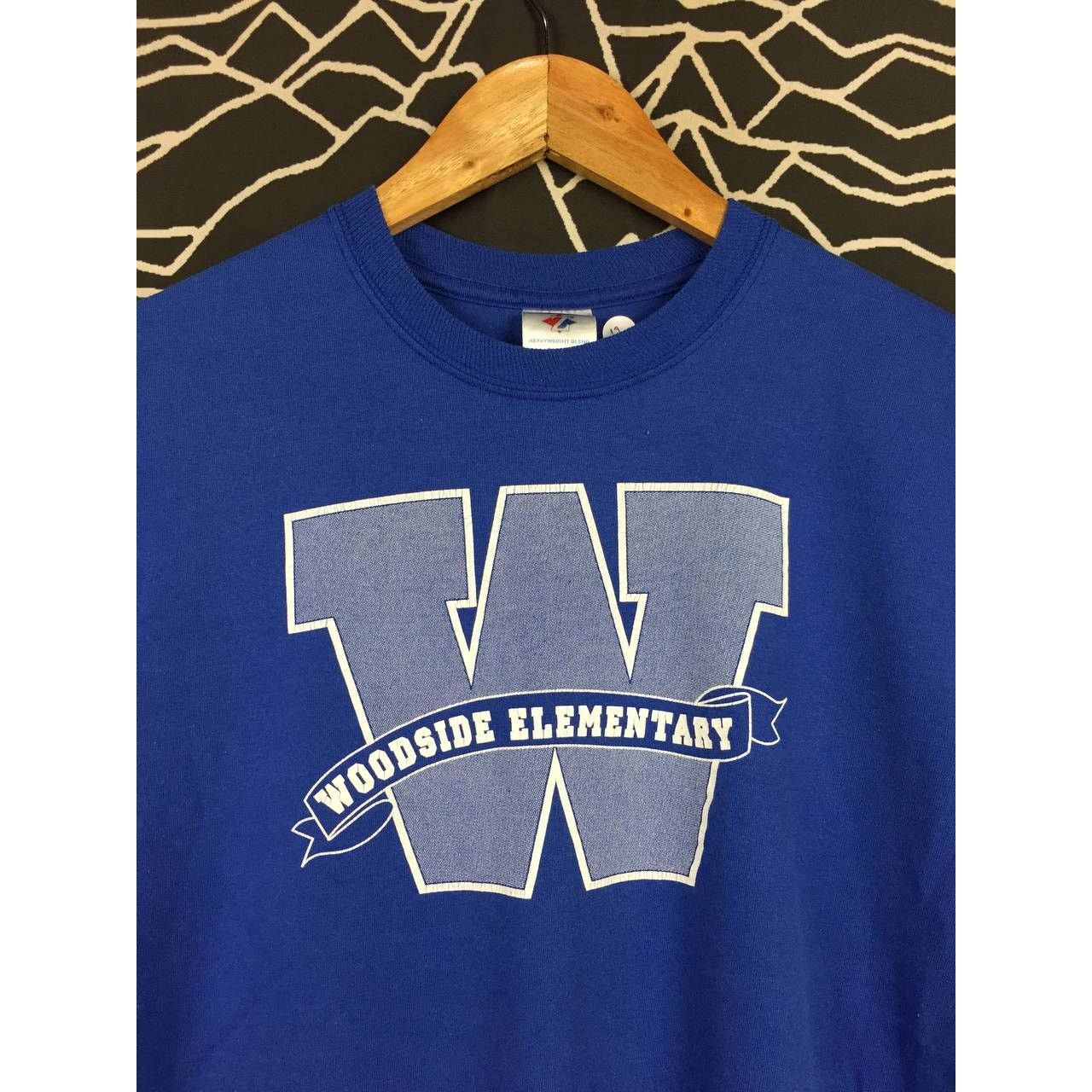 Jerzees × Vintage Vtg 50/50 Jerzees Woodside Elementary Big Logo Tee Size US S / EU 44-46 / 1 - 3 Thumbnail