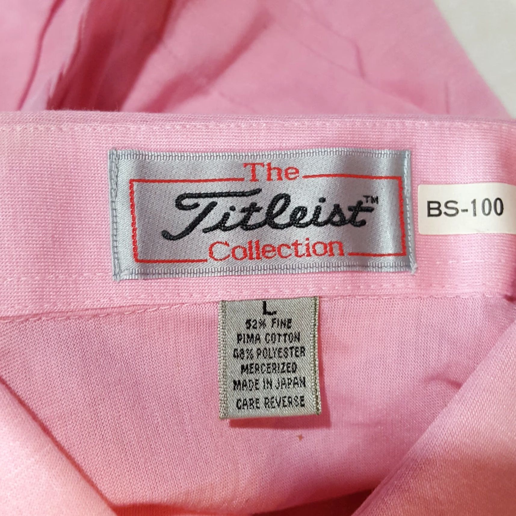 Titleist VINTAGE Titleist Golf Polo Shirt Short Sleeve Pink L PGA Logo 90s Preppy Casual Mens Size US L / EU 52-54 / 3 - 6 Thumbnail