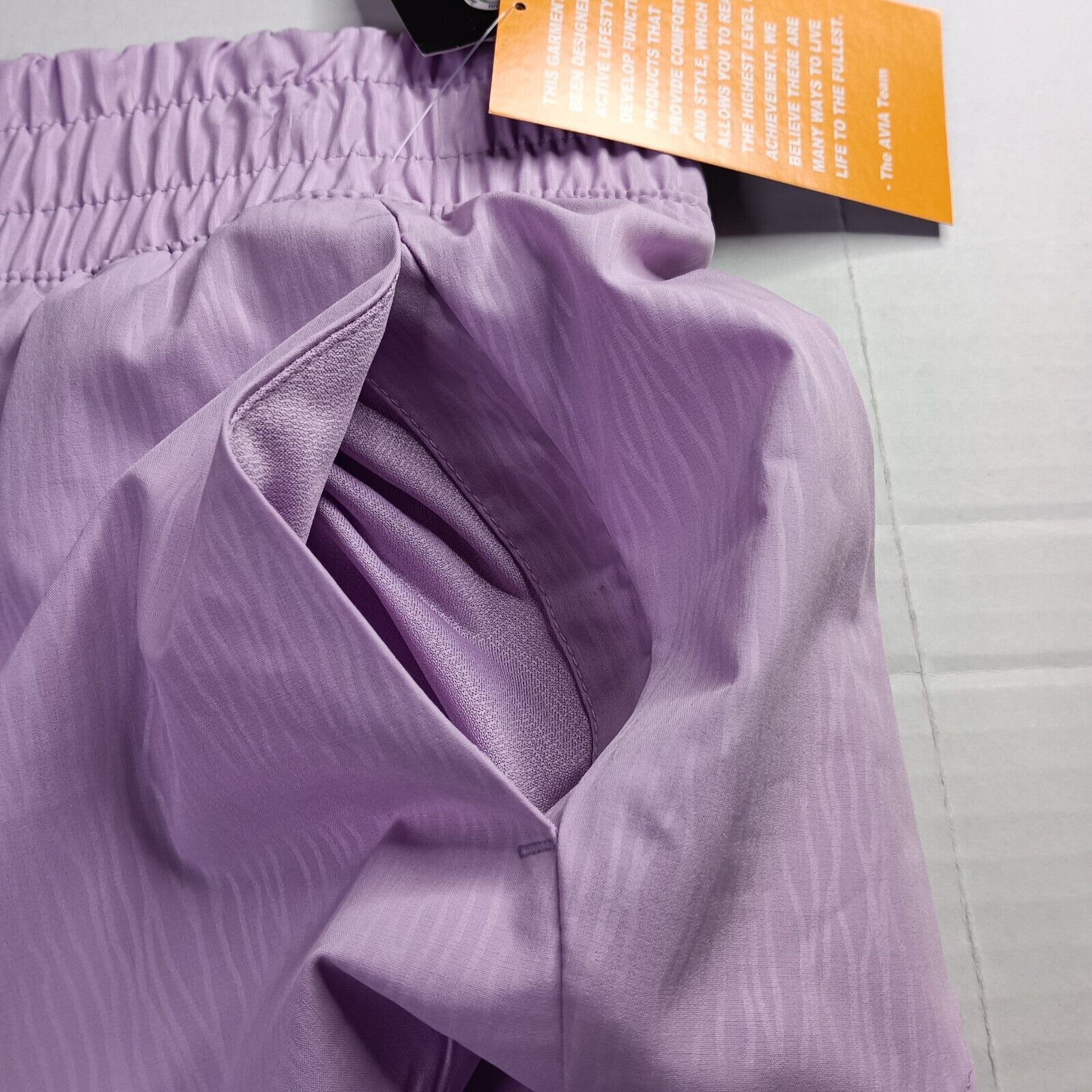Avia Avia Running Shorts Bike Liner Women's Size 2XL (20) Purple Size 42" / US 20 - 5 Thumbnail