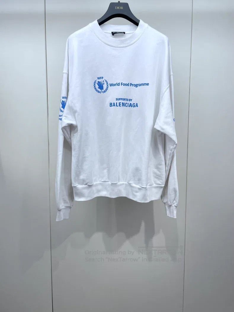 Balenciaga Balenciaga Blue Letter White Sweatshirt Size US XS / EU 42 / 0 - 1 Thumbnail