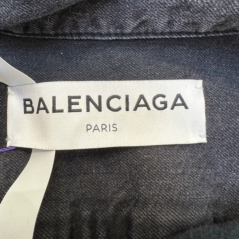 Balenciaga Balenciaga size 36 Black cotton lapel single-breasted long Size US XS / EU 42 / 0 - 5 Thumbnail