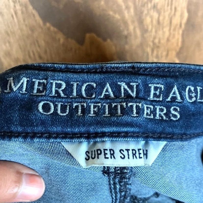 American Eagle Outfitters American Eagle Womens Shorts Blue Denim High Rise Shortie Stretch 6 Regular Pocket 5-Pocket Design Casual Streetwear Preppy Womens Size 28" / US 6 / IT 42 - 4 Thumbnail