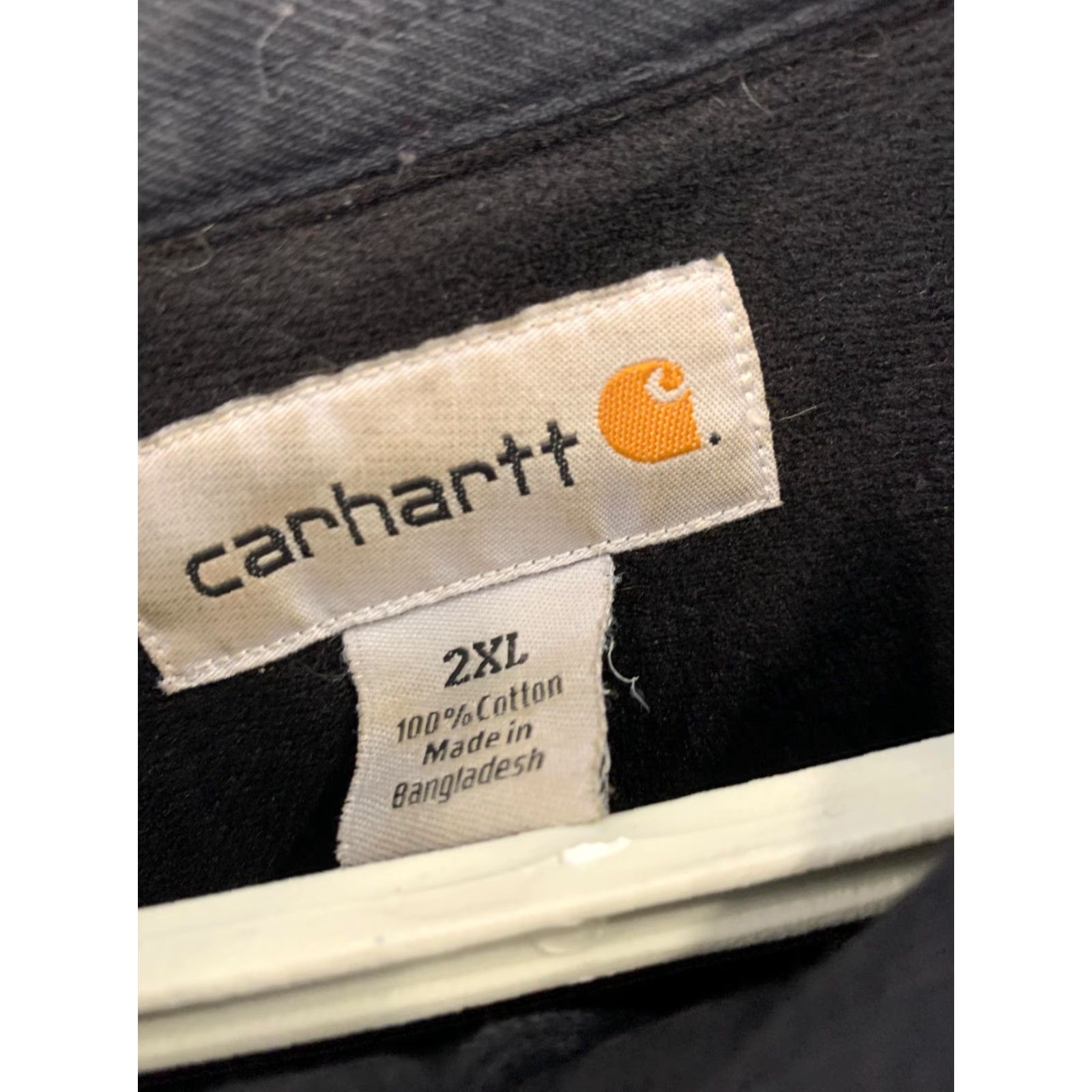 Carhartt Carhartt Shirt Jacket 2XL Black Snap Button Work Shirt Heavy Cotton XXL#154 Shirt Men 2XL Black Workwear Snap Button Size US XXL / EU 58 / 5 - 3 Thumbnail