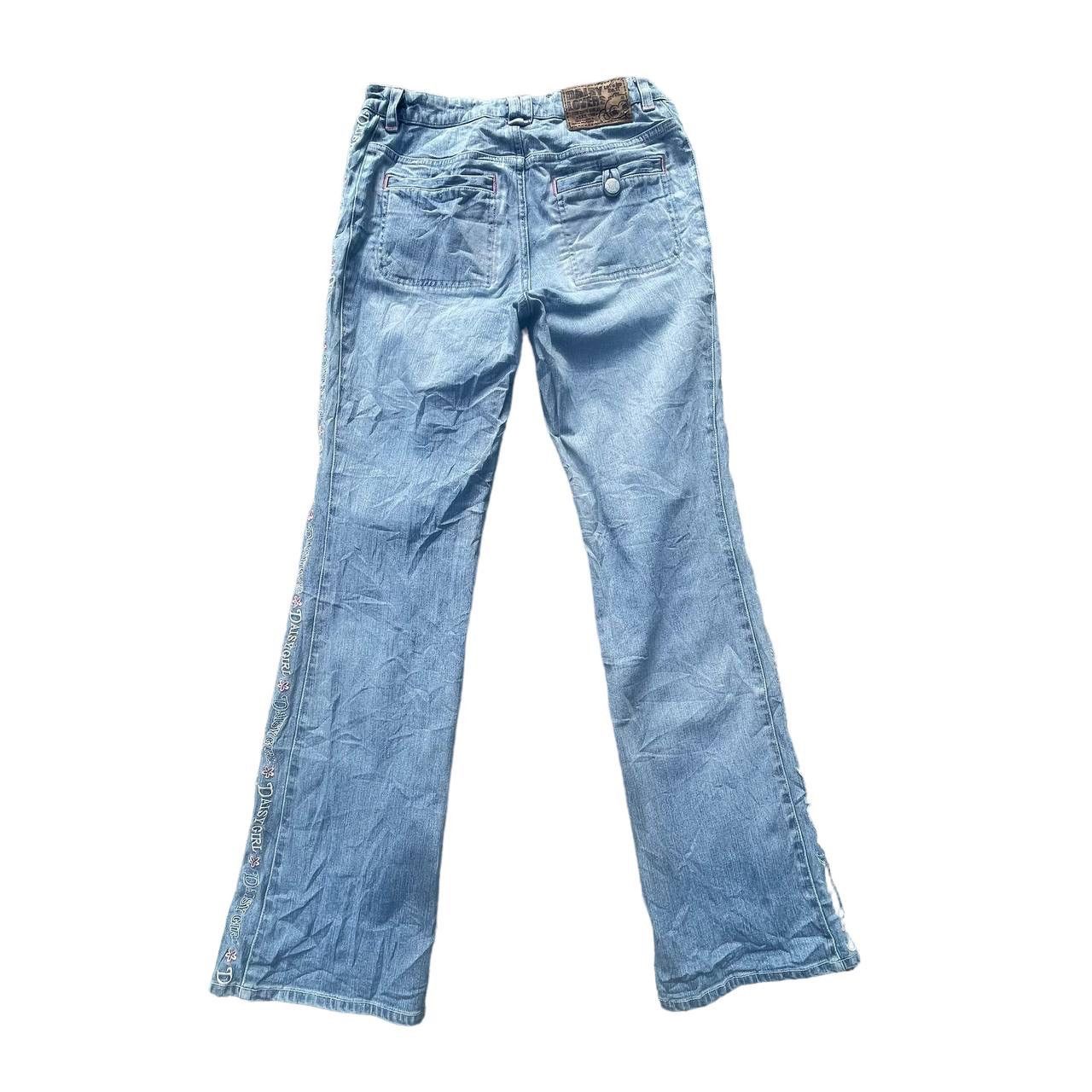Beauty Beast × Hysteric Glamour × Vintage Vintage Daisy Lovers Embroided Side Tap Flare Denim Pants Size 28" / US 6 / IT 42 - 2 Thumbnail