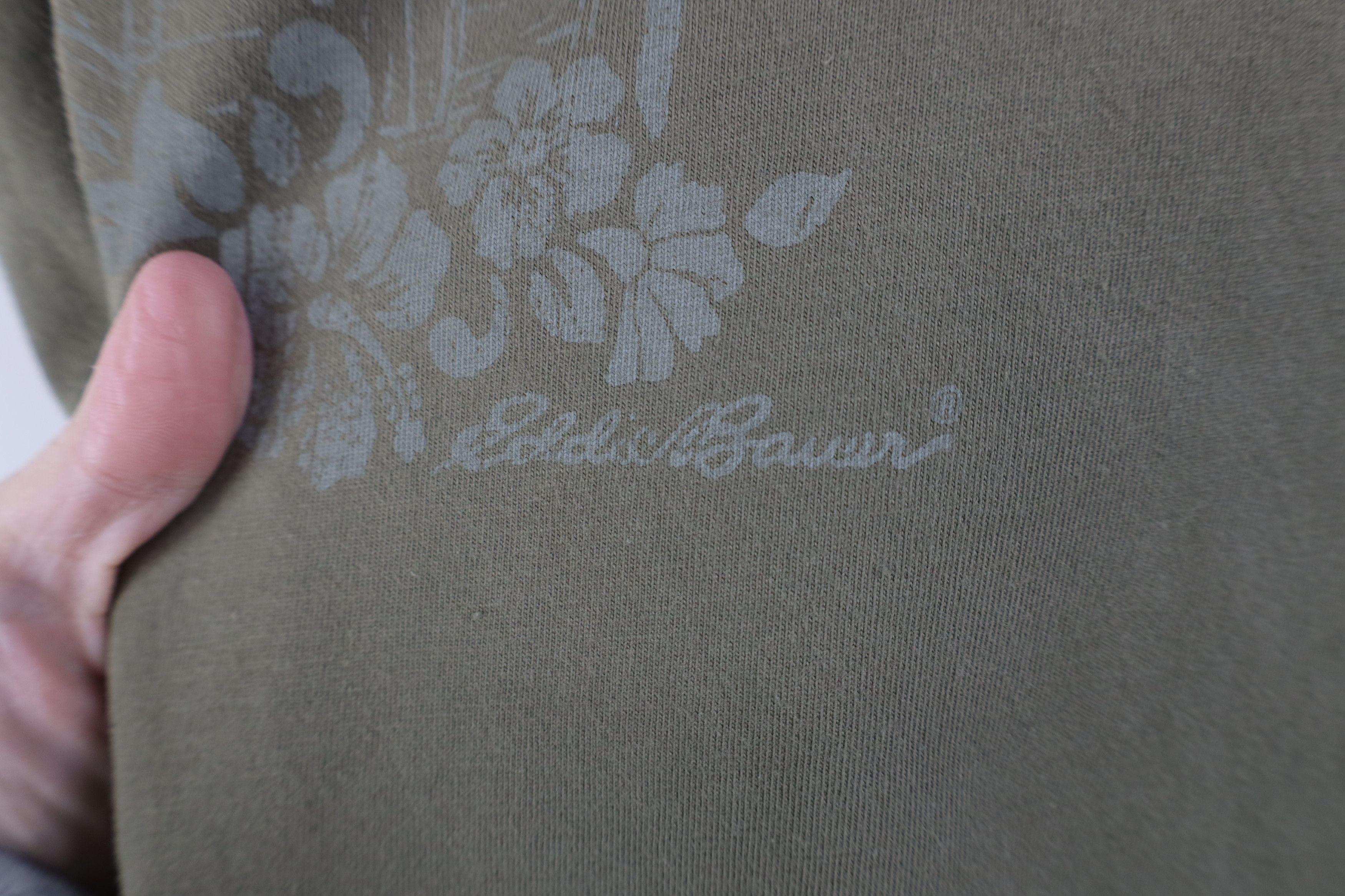 Eddie Bauer Vintage Y2K Eddie Bauer Spell Out Beach Hut Flower T-Shirt Size US M / EU 48-50 / 2 - 5 Thumbnail