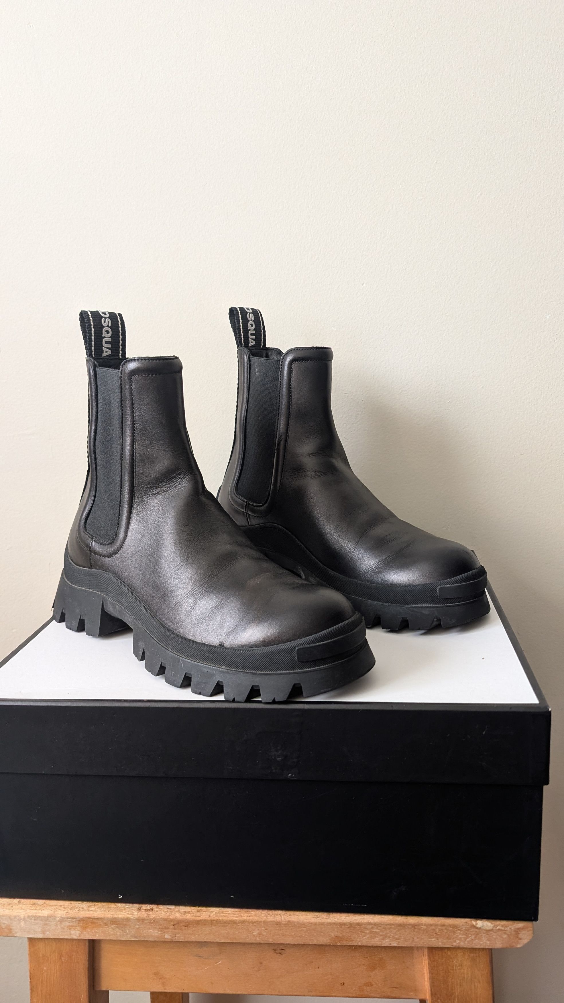 Dsquared2 Dsquared2 Tank Tape Combat Military Chelsea Boots Size US 8 / EU 41 - 9 Thumbnail