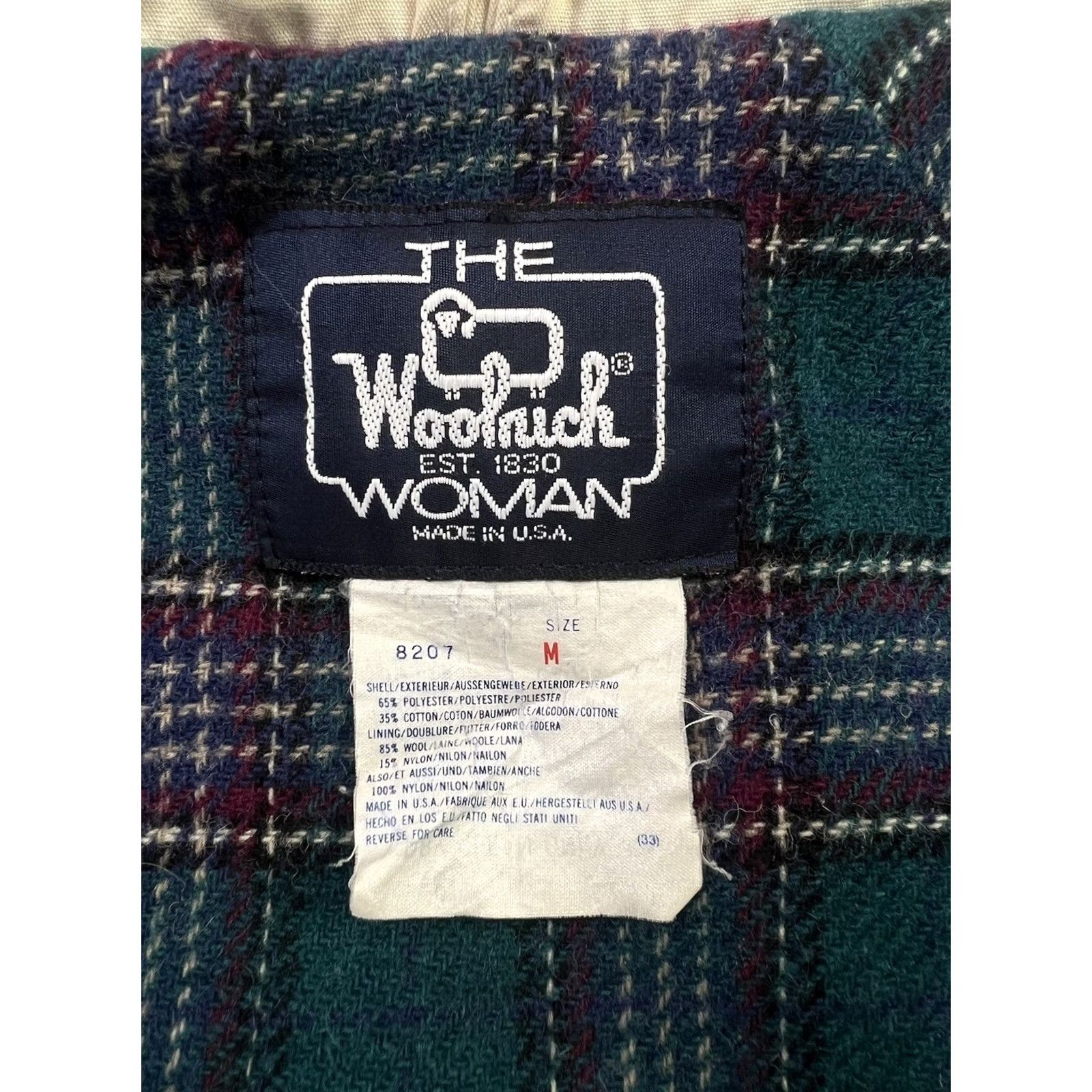 Vintage VINTAGE Woolrich Jacket Woman Tan Zip Up Lined Coat Medium Woolrich USA 90s Outdoors Womens Jacket Size M / US 6-8 / IT 42-44 - 2 Thumbnail