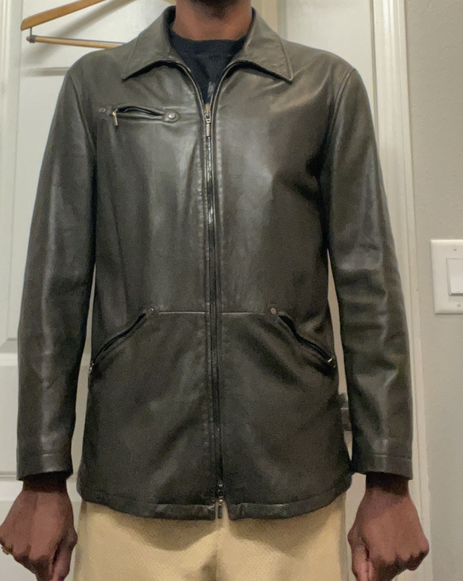 Giorgio Armani Giorgio Armani Collezioni Lambskin Double-Zip