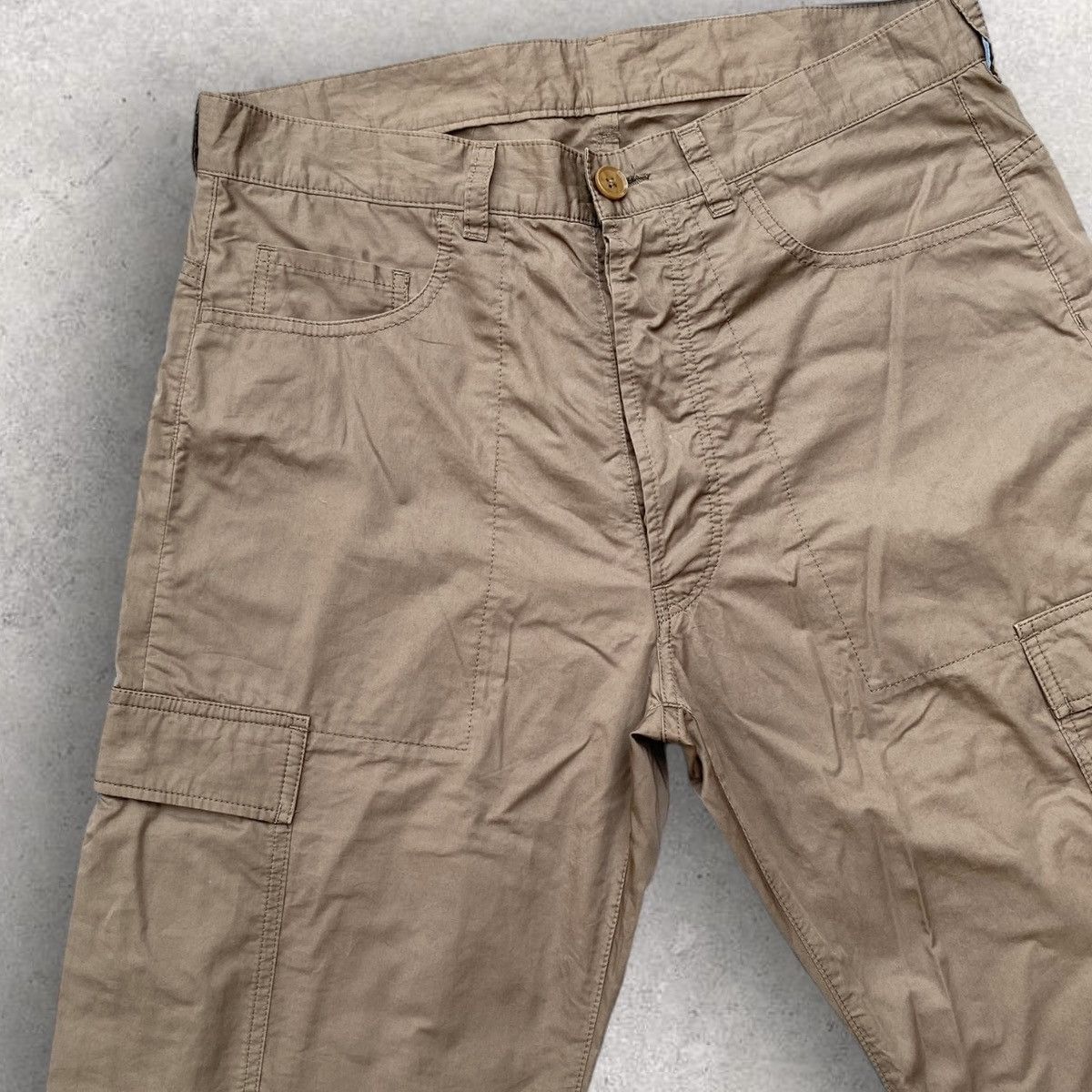 image of Yohji Yamamoto Y’S Cargo Pants in Khaki, Men's (Size 33)