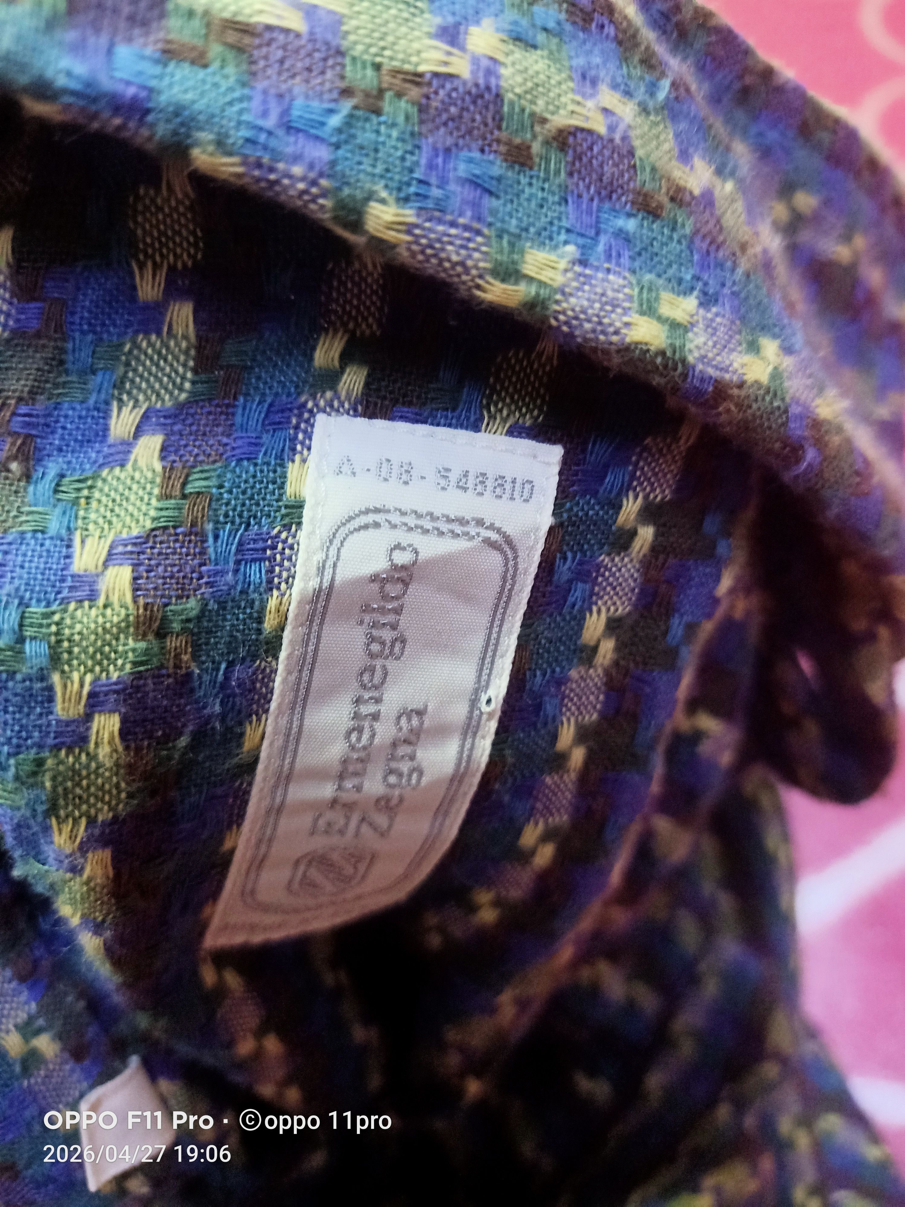Ermenegildo Zegna 💥Vintage Ermenegildo Zegna Men Button Up 💥 Size US L / EU 52-54 / 3 - 14 Thumbnail