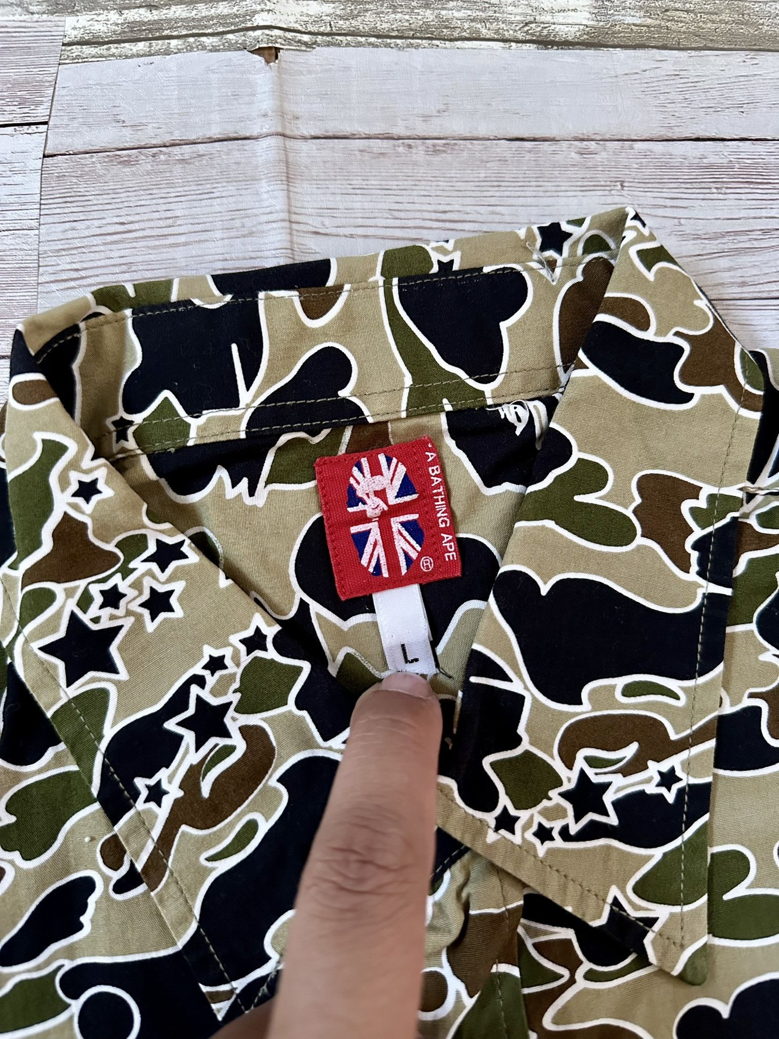 Bape Psyche Camo Shirt Size US L / EU 52-54 / 3 - 3 Thumbnail