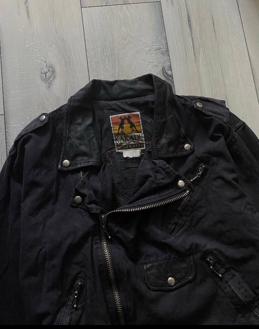 Genuine Leather Vintage 90's Harley Davidson Moto Genuine Leather Jacket Y2K Size US L / EU 52-54 / 3 - 4 Thumbnail