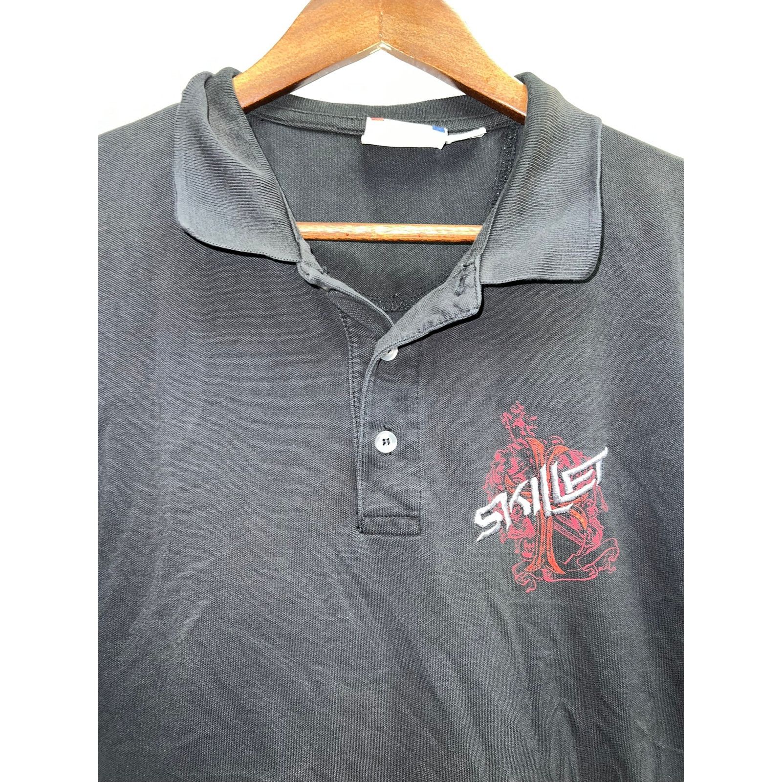Vintage Vintage Skillet Band Polo Shirt Rock Tour Concert Tee M Size US M / EU 48-50 / 2 - 2 Thumbnail