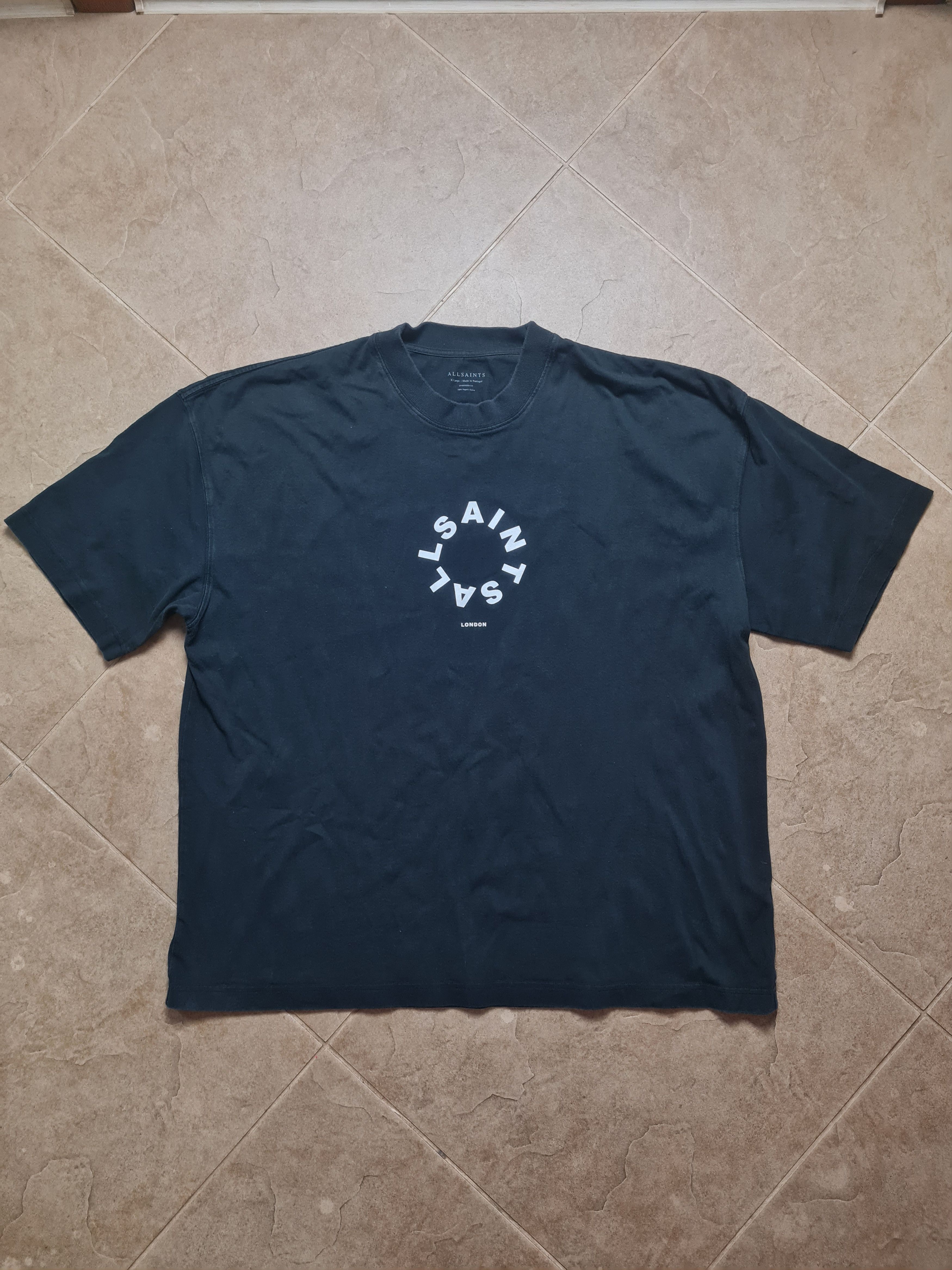 Allsaints Vintage mens Tierra Short Sleeve Crew Neck T-Shirt Size US XL / EU 56 / 4 - 2 Thumbnail