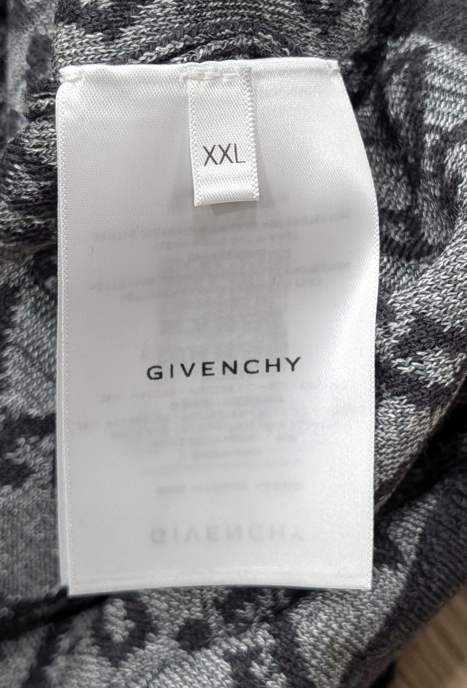 Givenchy GIVENCHY G Patterned Wool Blend Sweater Medium Gray 2XL Size US XXL / EU 58 / 5 - 6 Thumbnail