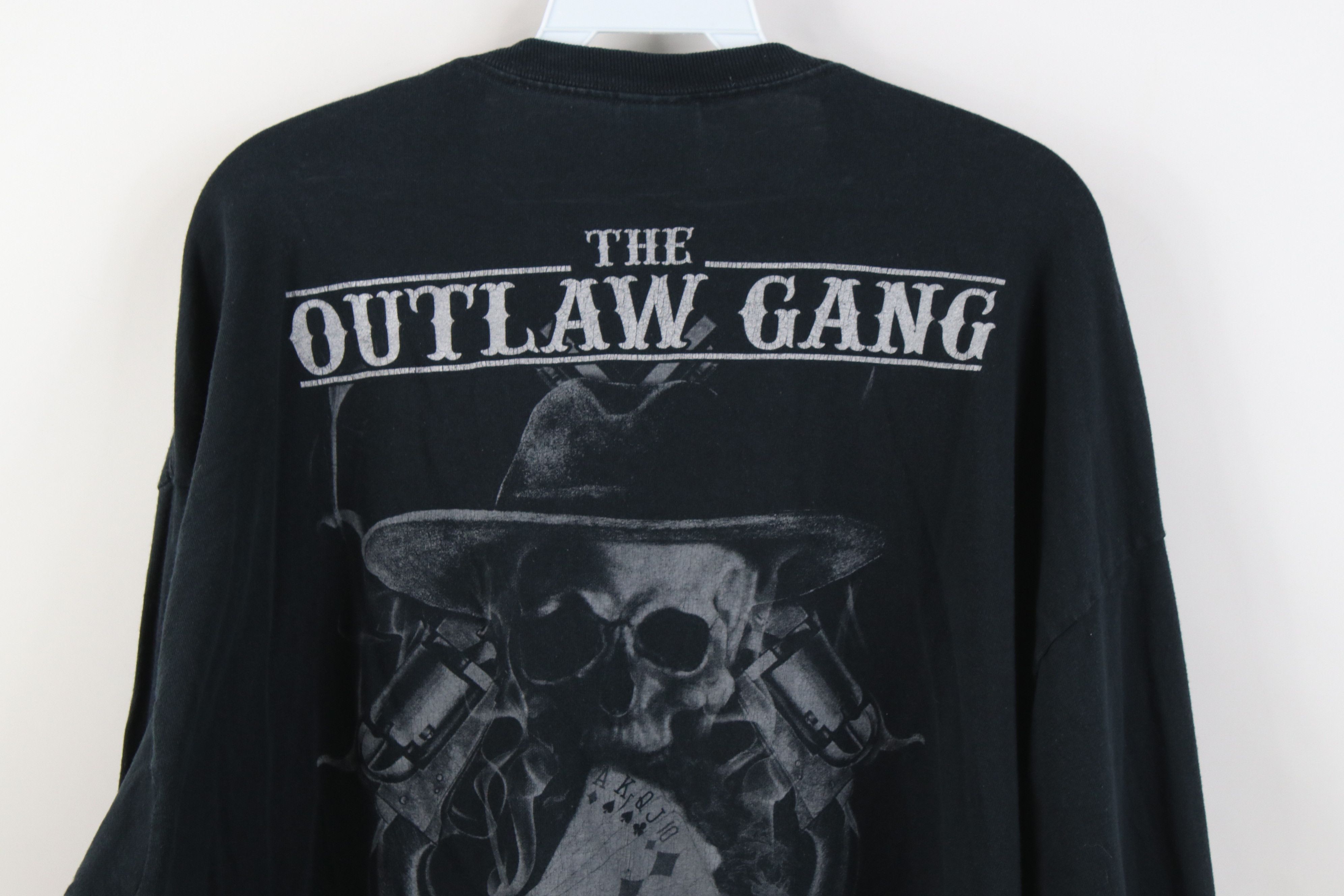 Vintage Vintage Y2K Outlaw Gang God Guns Freedom Long Sleeve T-Shirt Size US XXL / EU 58 / 5 - 13 Thumbnail