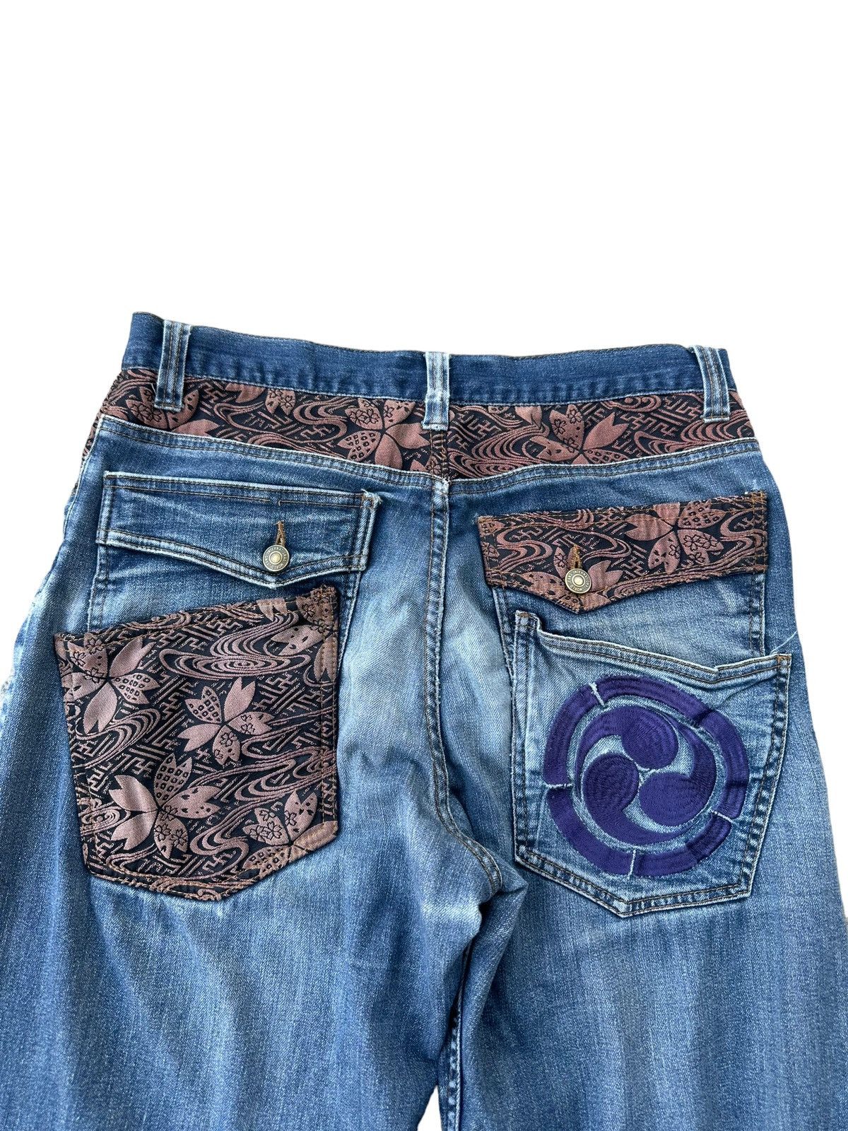 Vintage Karakuri denim jeans Size US 32 / EU 48 - 6 Thumbnail