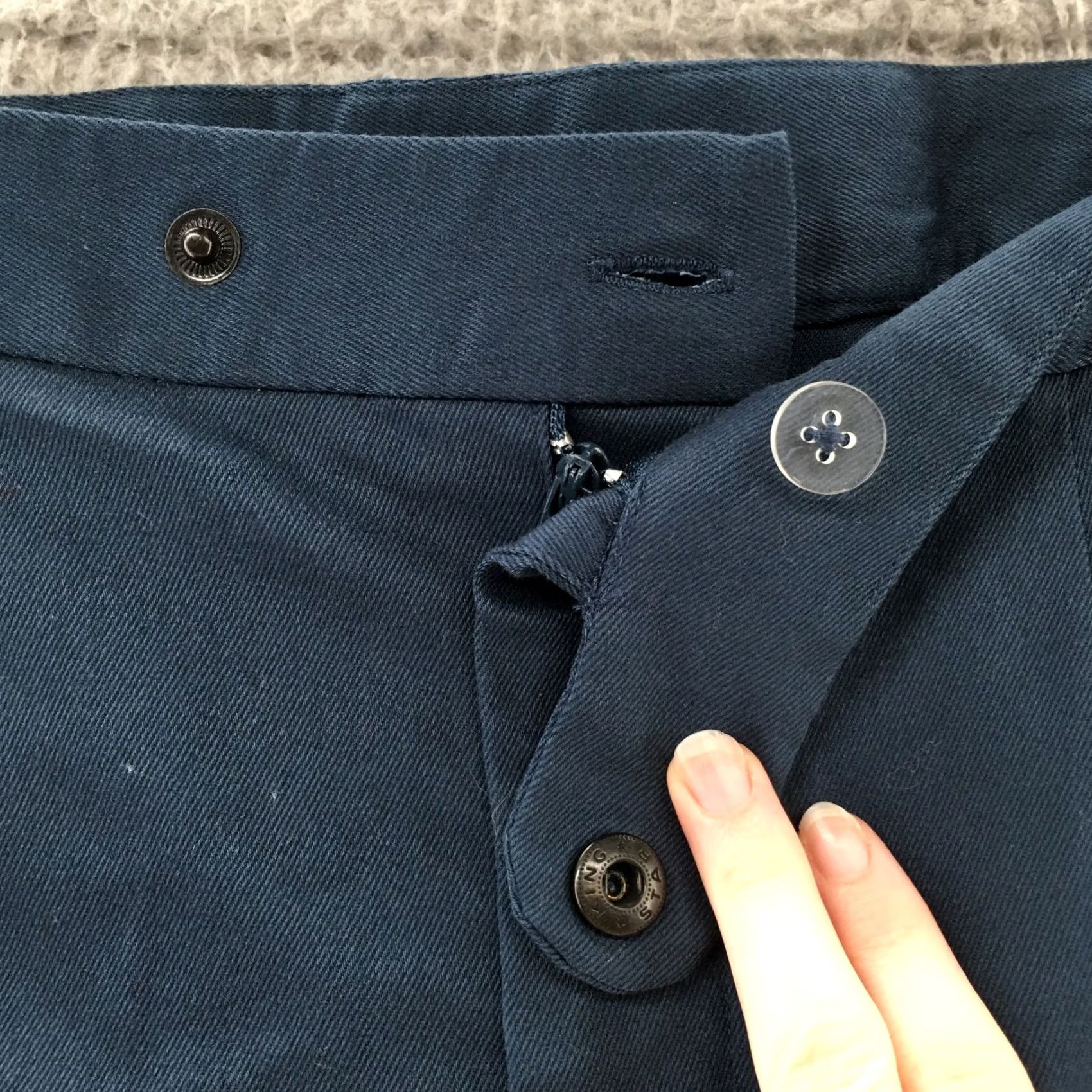 Worthington Worthington Slim Leg Dress Pants Womens 6P Blue Cotton Blend NEW Pants Women 6P Blue Cotton Blend Straight Front Pockets Petite Slim Leg Mens Womens Size 28" / US 6 / IT 42 - 3 Thumbnail