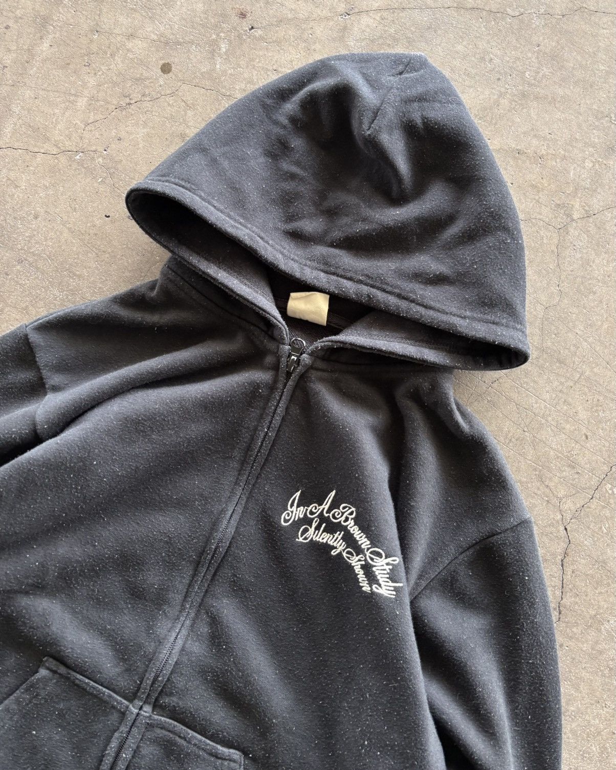 Vintage Contribe Maria Double Zip Up Black Hoodie Size US M / EU 48-50 / 2 - 2 Thumbnail