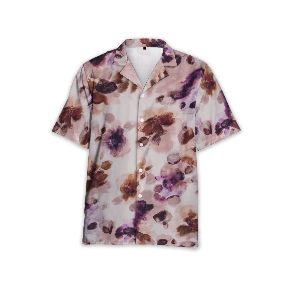 Designer Men's Pink Floral-Print Shirt Size US M / EU 48-50 / 2 - 1 Thumbnail
