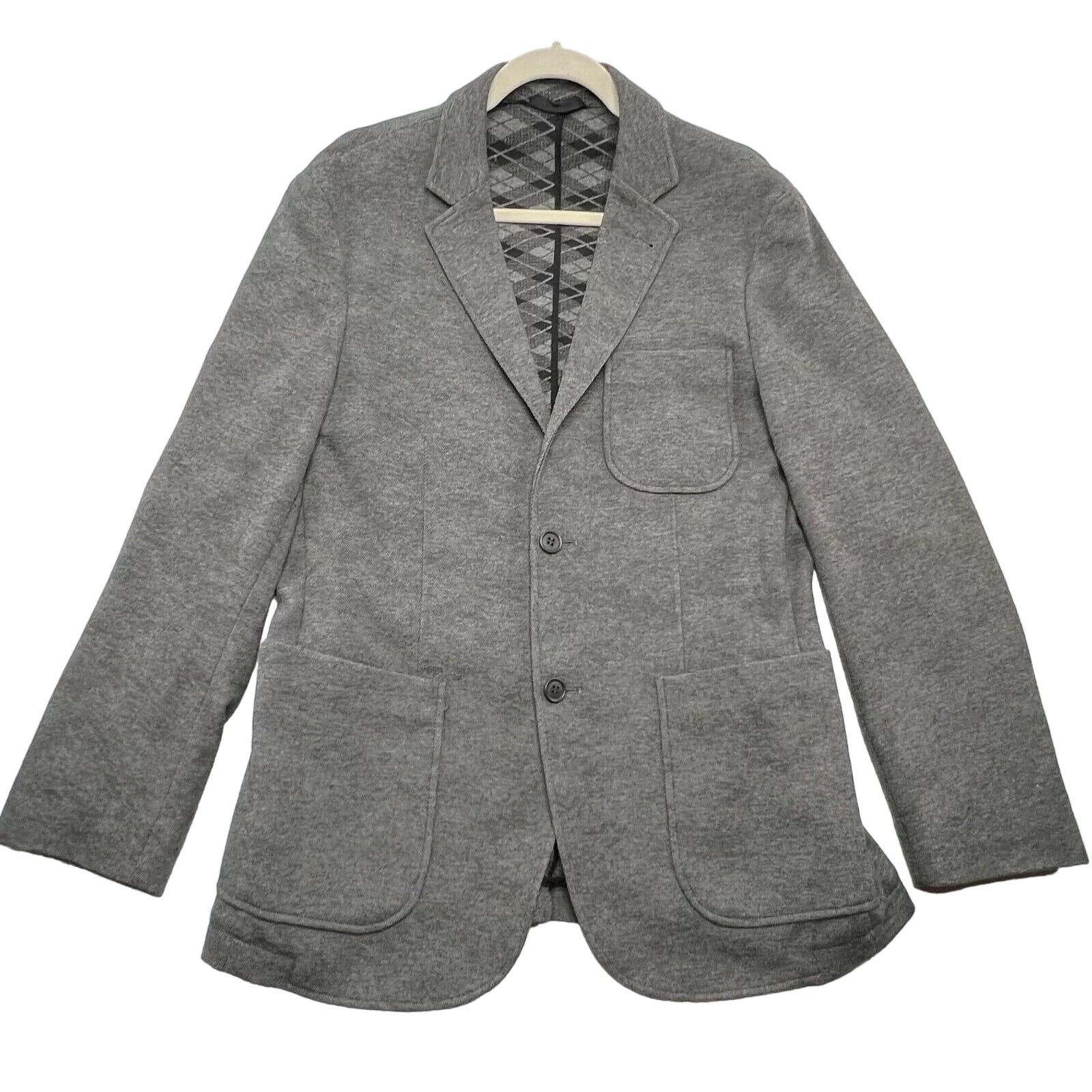 James Campbell James Campbell Men's Soft Jacket Sport Coat Gray Soft S Size 38R - 1 Thumbnail