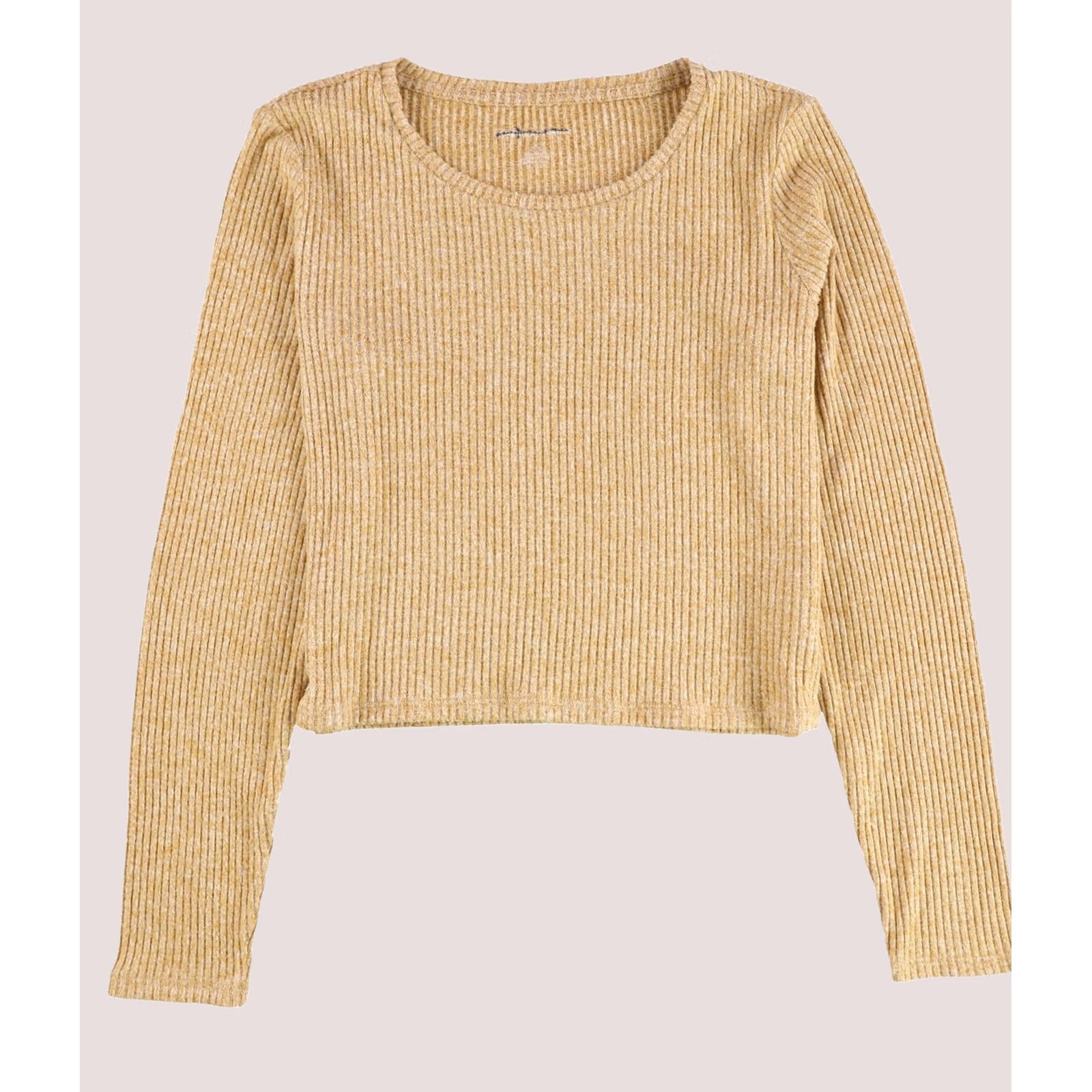 American Eagle Outfitters VINTAGE American Eagle Womens Heathered Crop Ribbed Pullover Sweater orange L Size L / US 10 / IT 46 - 1 Thumbnail