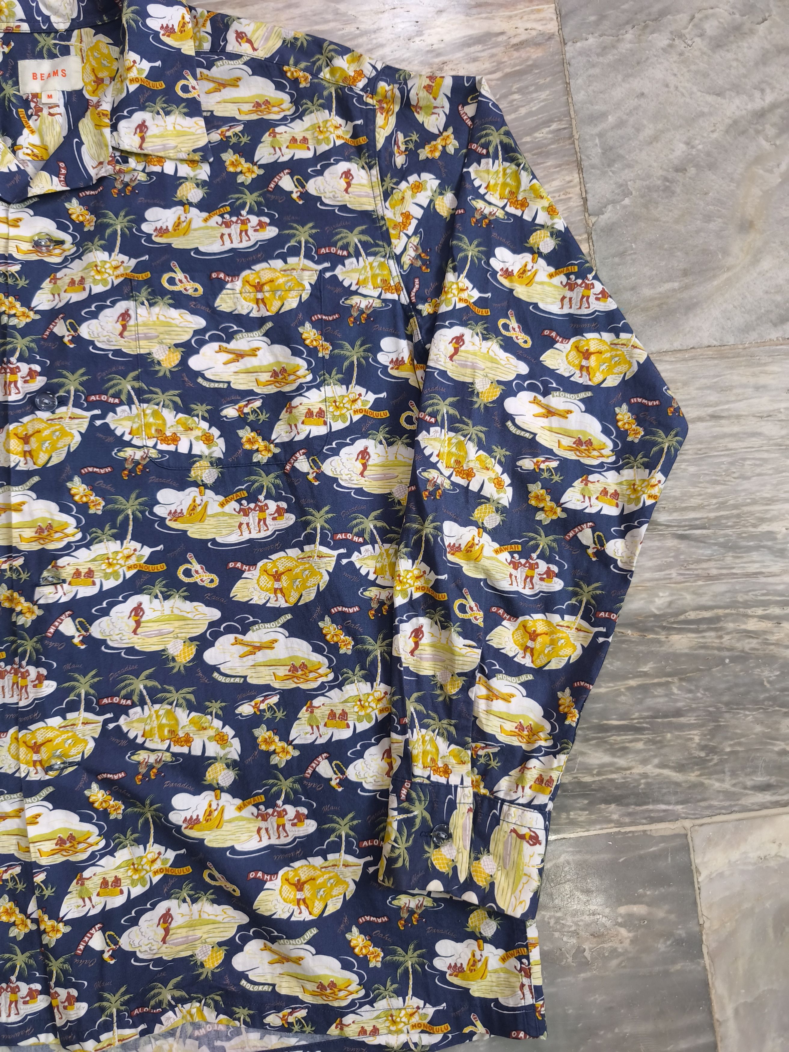 Beams Japan BEAMS Long Sleeve Aloha Shirt Size US M / EU 48-50 / 2 - 3 Thumbnail