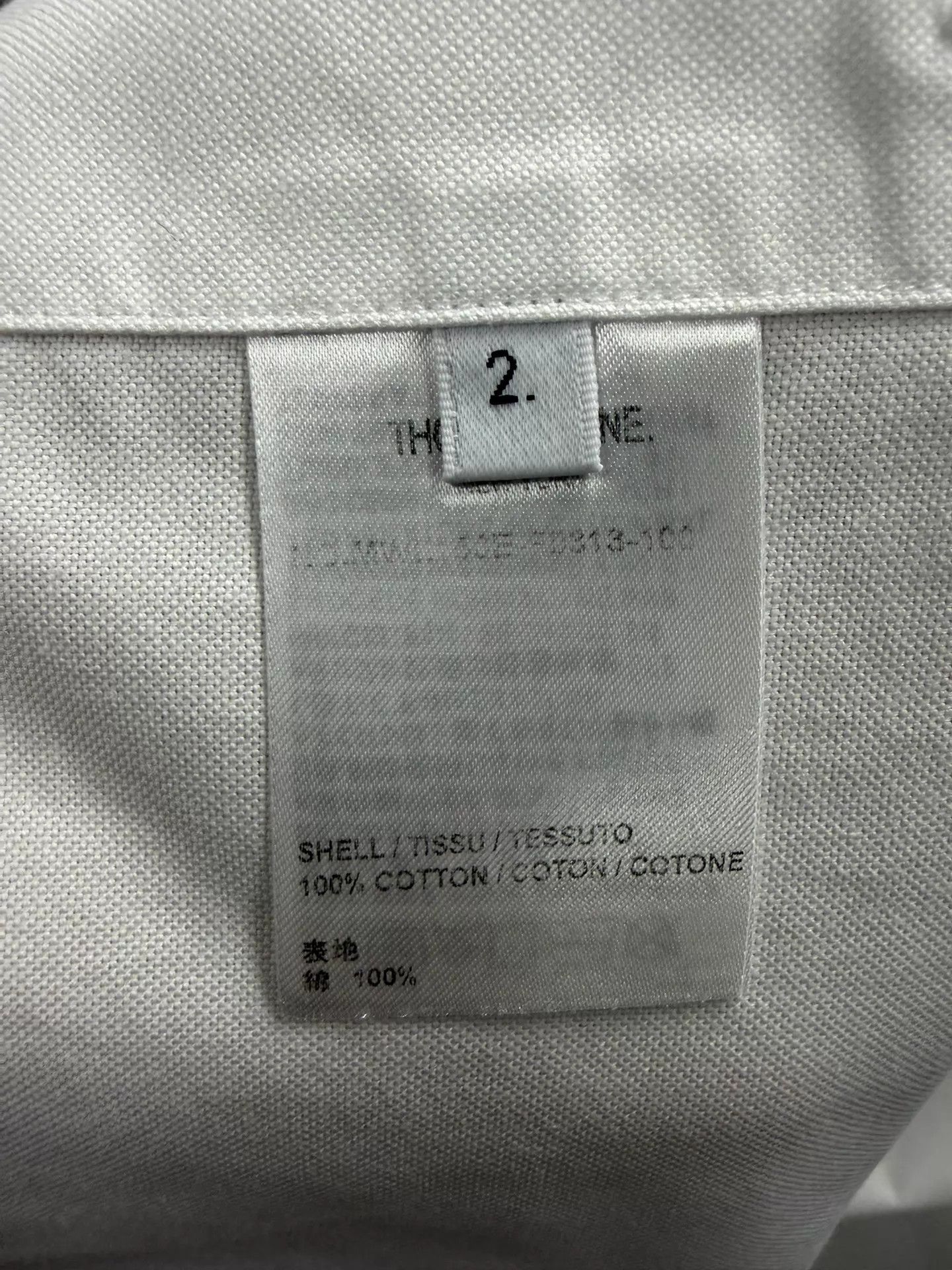 Thom Browne Thom Browne Classic Double Sleeve Logo Oxford Shirt White 2 Size US M / EU 48-50 / 2 - 5 Thumbnail