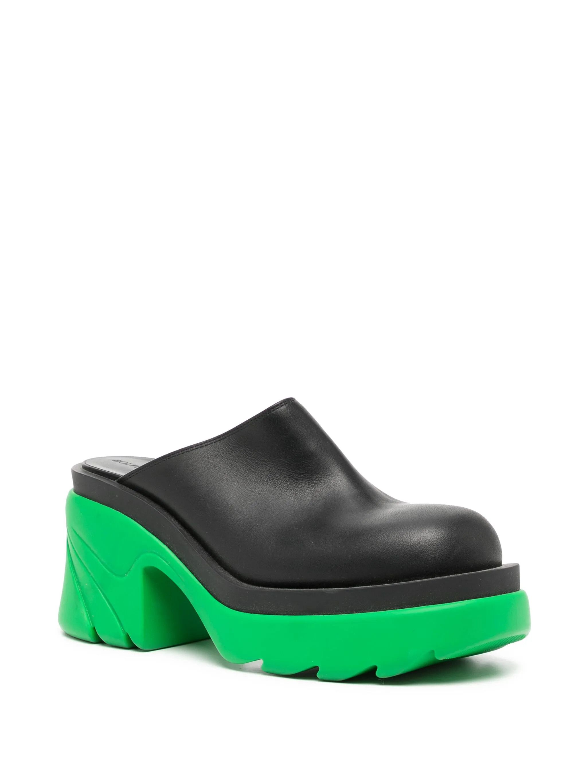 Bottega Veneta o1y0725 Leather Mules in Black Size US 4.5 / IT 34.5 - 2 Thumbnail