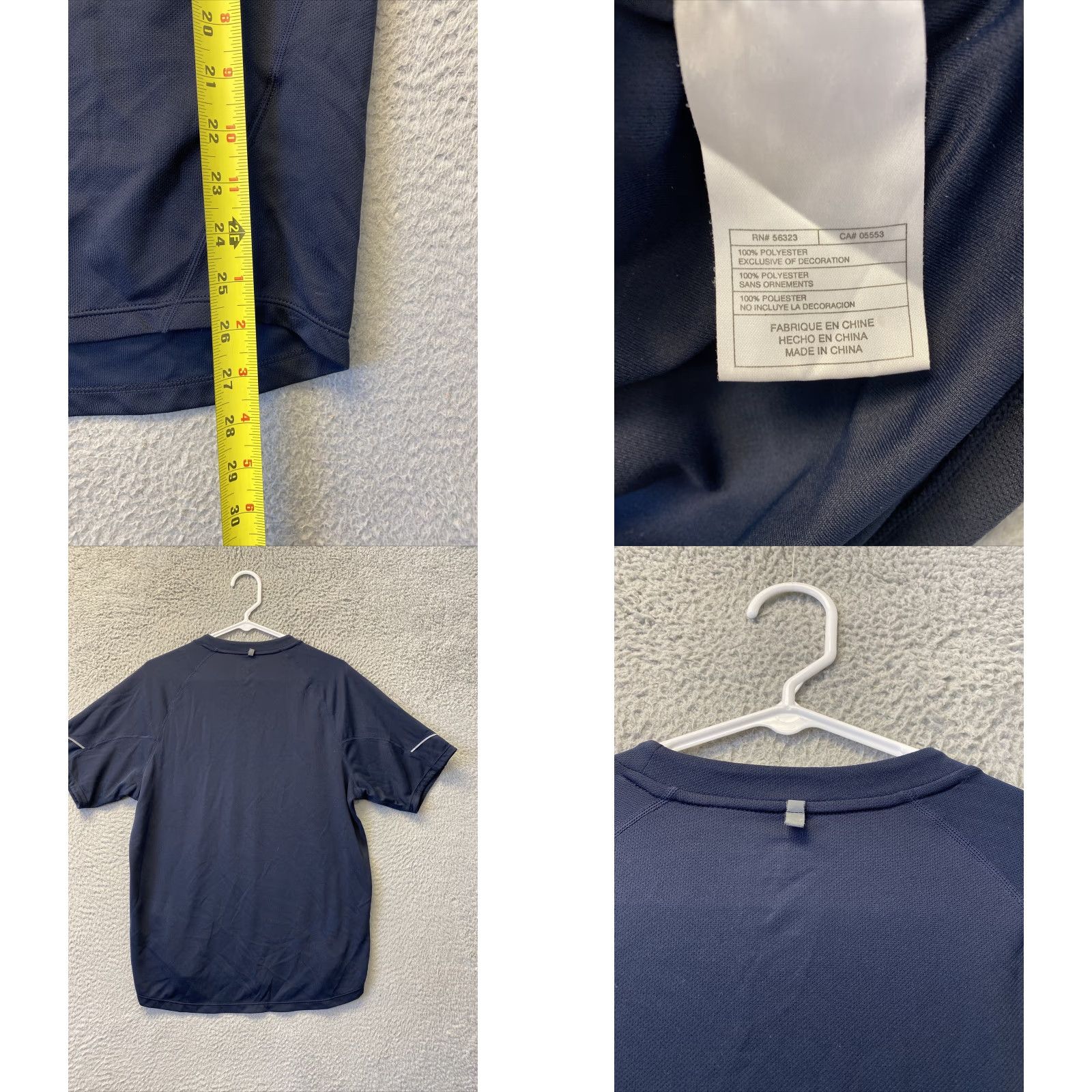 Nike Nike Men Activewear Top Medium Navy Logo Dri-fit Short Sleeve Crew Navy/Blue Logo Nike Dri-FIT T-Shirt Size US M / EU 48-50 / 2 - 8 Thumbnail