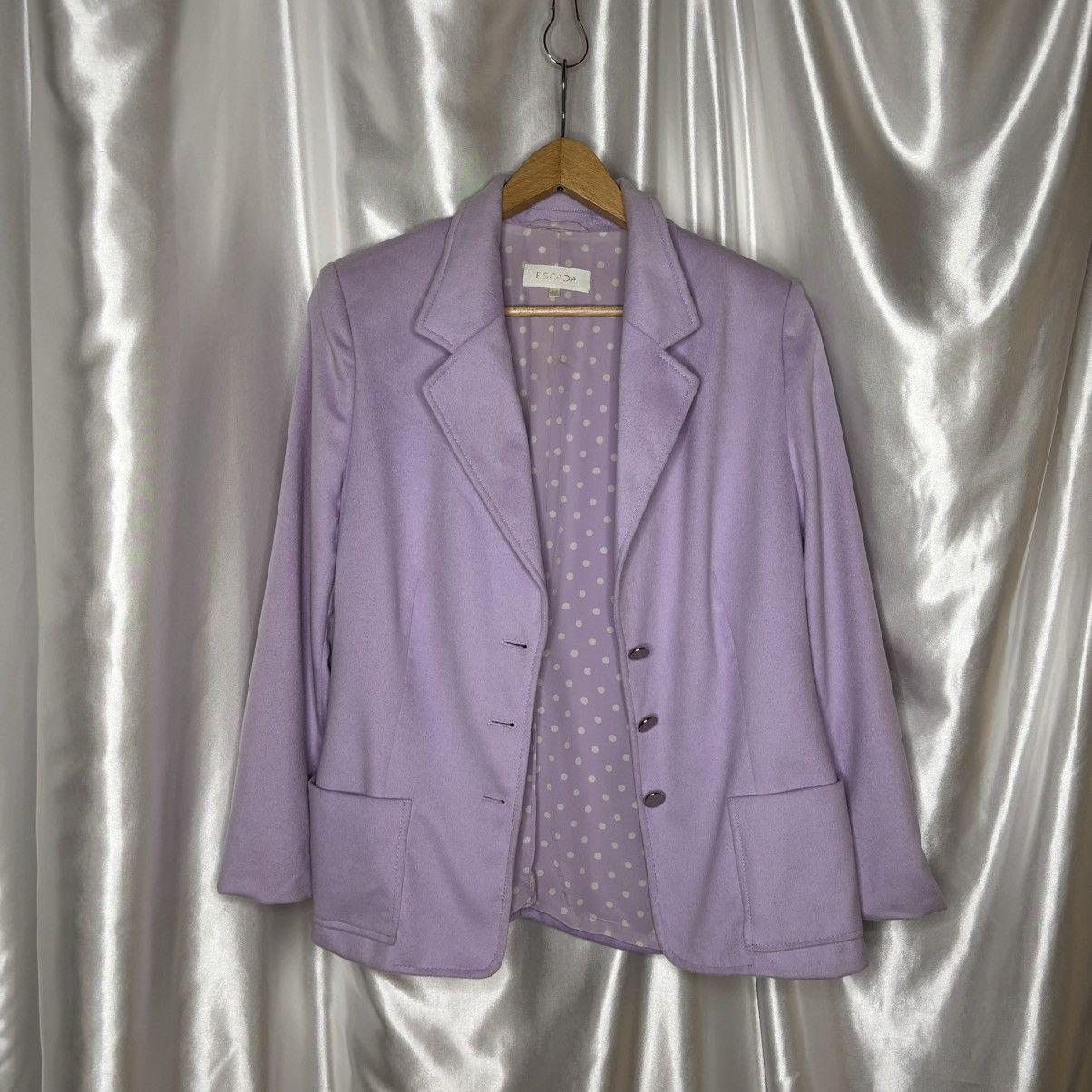 Escada Vintage blazer jacket escada lilac heather purple pastel Size M / US 6-8 / IT 42-44 - 2 Thumbnail