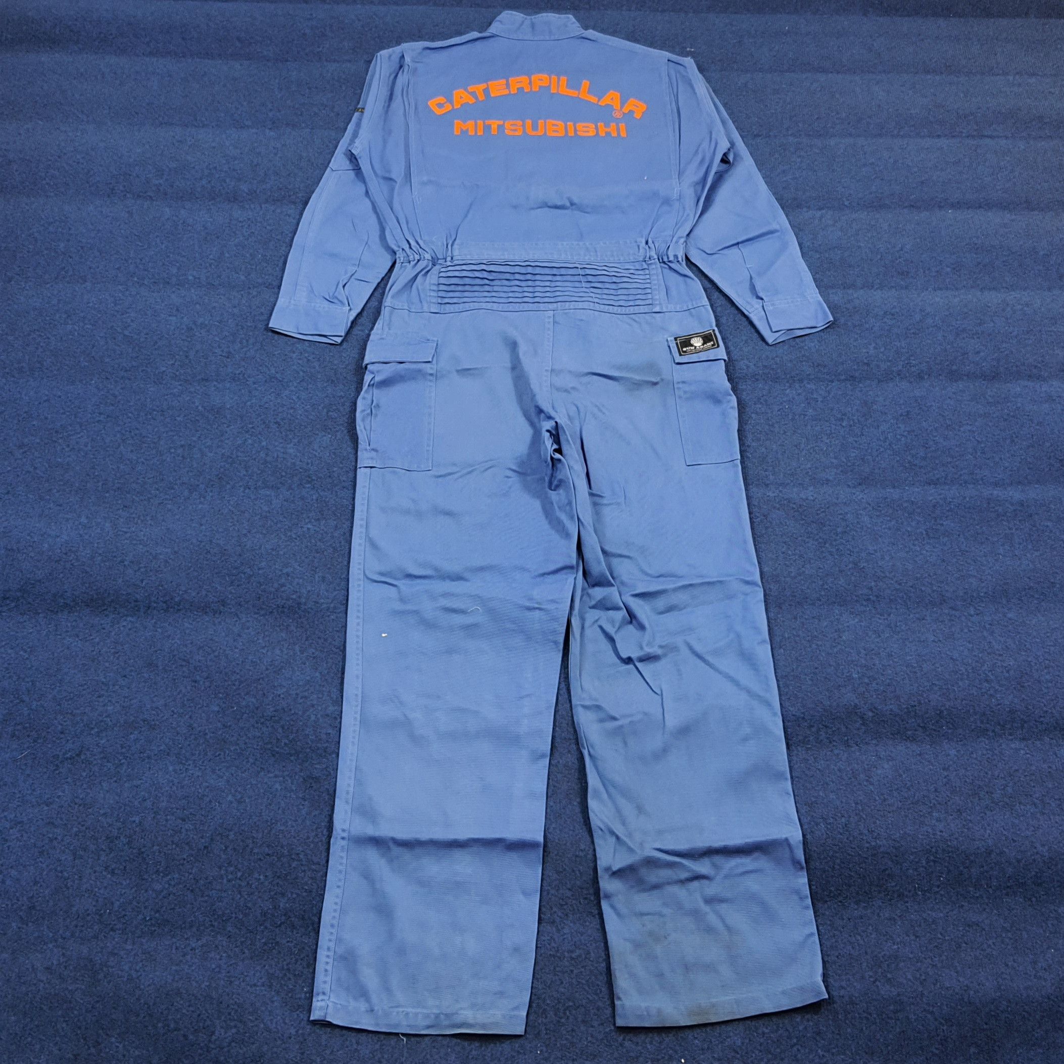 Caterpillar Vintage Caterpillar CAT Mitsubishi Workwear Jumpsuit C296N32 Size US M / EU 48-50 / 2 - 2 Thumbnail