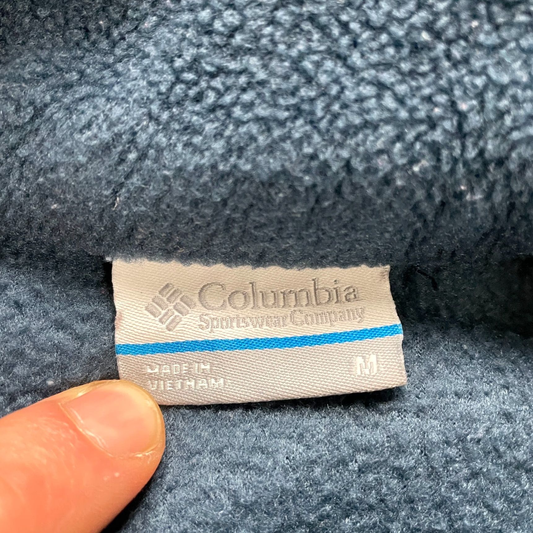 Vintage Columbia Jacket Womens Medium Blue Benton Springs Fleece Zip Pockets Logo Modern Outdoor Regular Size M / US 6-8 / IT 42-44 - 7 Thumbnail