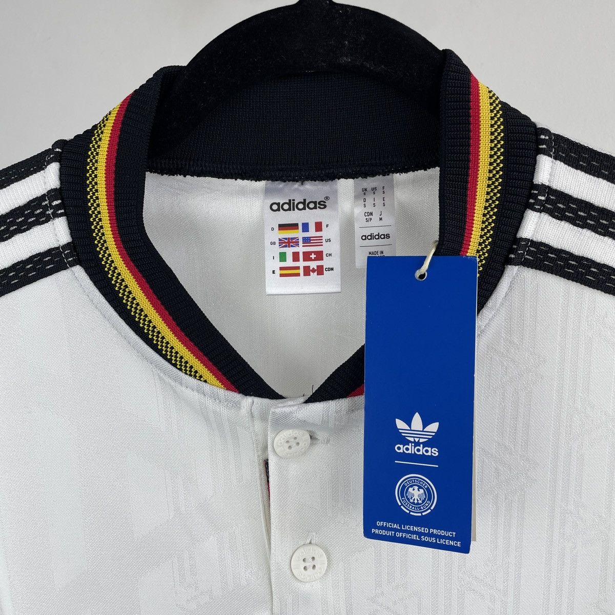 Adidas Germany Adidas 1996 Home Jersey Genuine Remake Shirt in 2023 Size US S / EU 44-46 / 1 - 5 Thumbnail