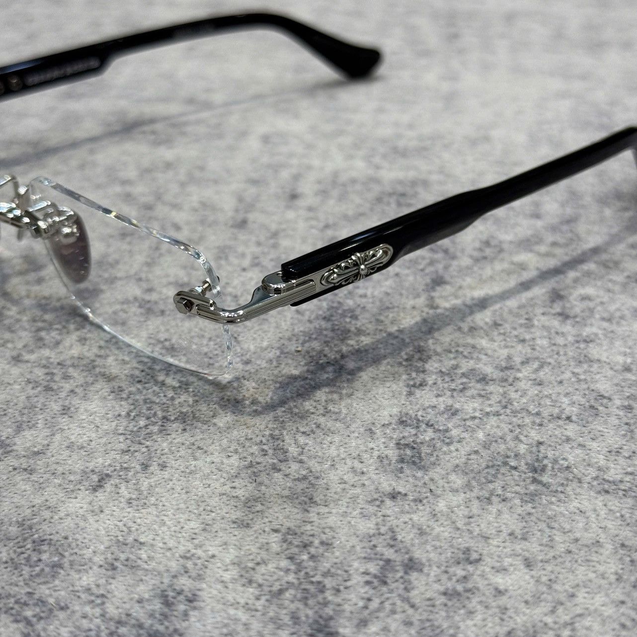 Chrome Hearts CHROME HEARTS DEEP I SHINY SILVER/BLACK Size ONE SIZE - 2 Thumbnail