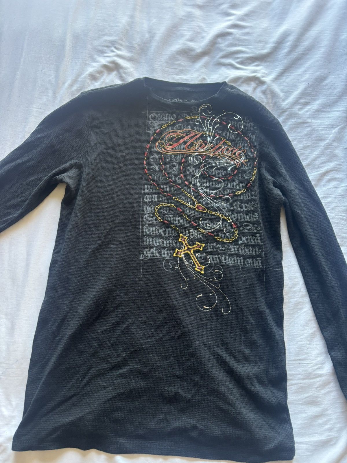 Affliction Cyber y2k Shirt Size US L / EU 52-54 / 3 - 1 Thumbnail