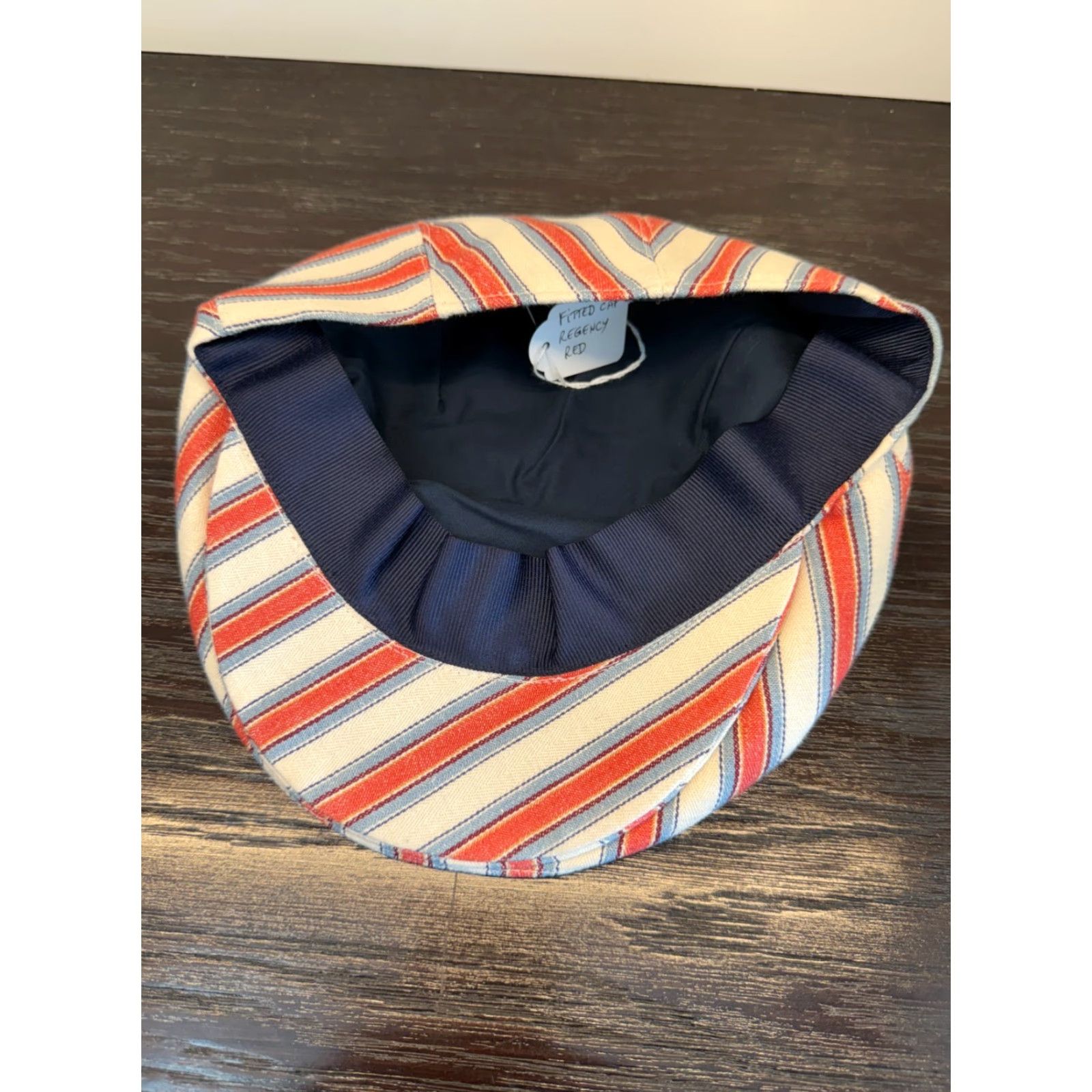 Etro Anthony Peto Hat Mens Small Regency Red Striped Twill Cap Made in France Size ONE SIZE - 6 Thumbnail