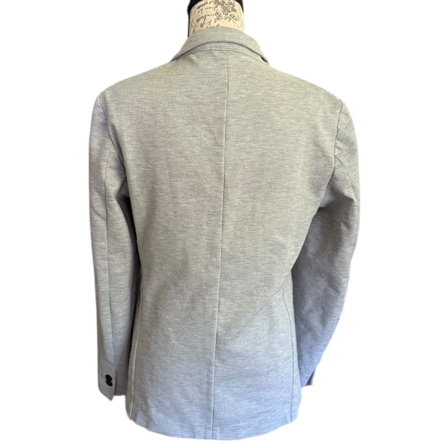 Zara Zara Gray Comfort Jacket Single Button Blazer Size Medium Size M / US 6-8 / IT 42-44 - 2 Thumbnail