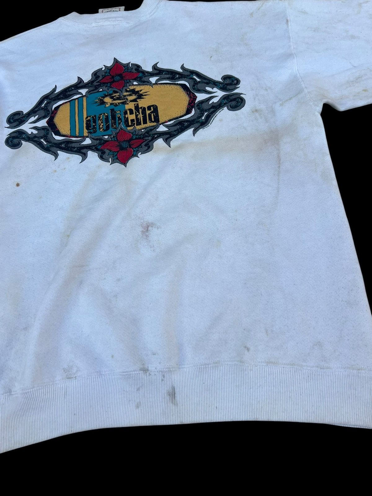 Gotcha Ageing Dirty Stains Vintage 90s Gotcha Sweatshirt Size US L / EU 52-54 / 3 - 19 Thumbnail