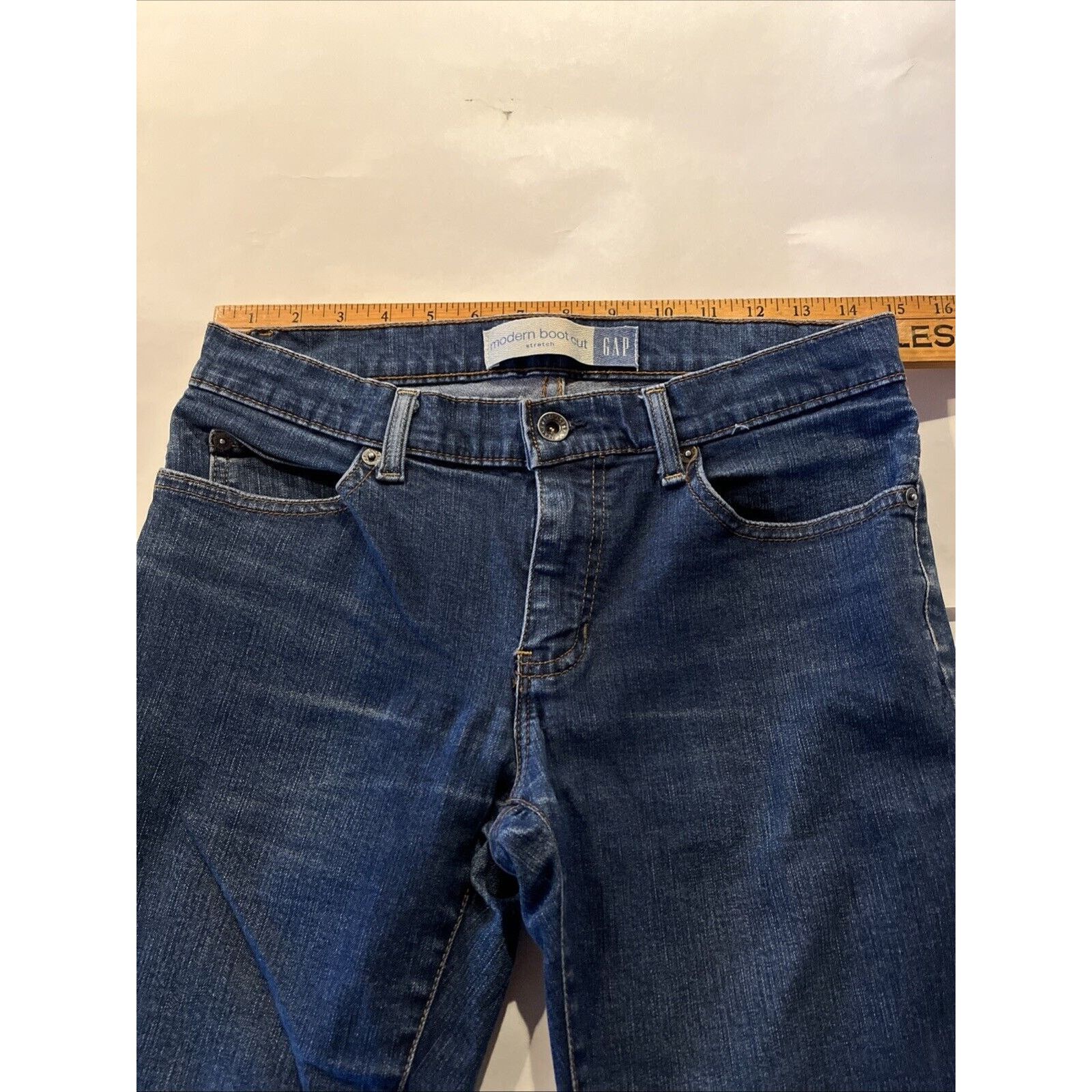 Gap Gap Jeans Women’s 30x33 Blue Dark Wash Modern Bootcut Denim Size 30" / US 8 / IT 44 - 3 Thumbnail