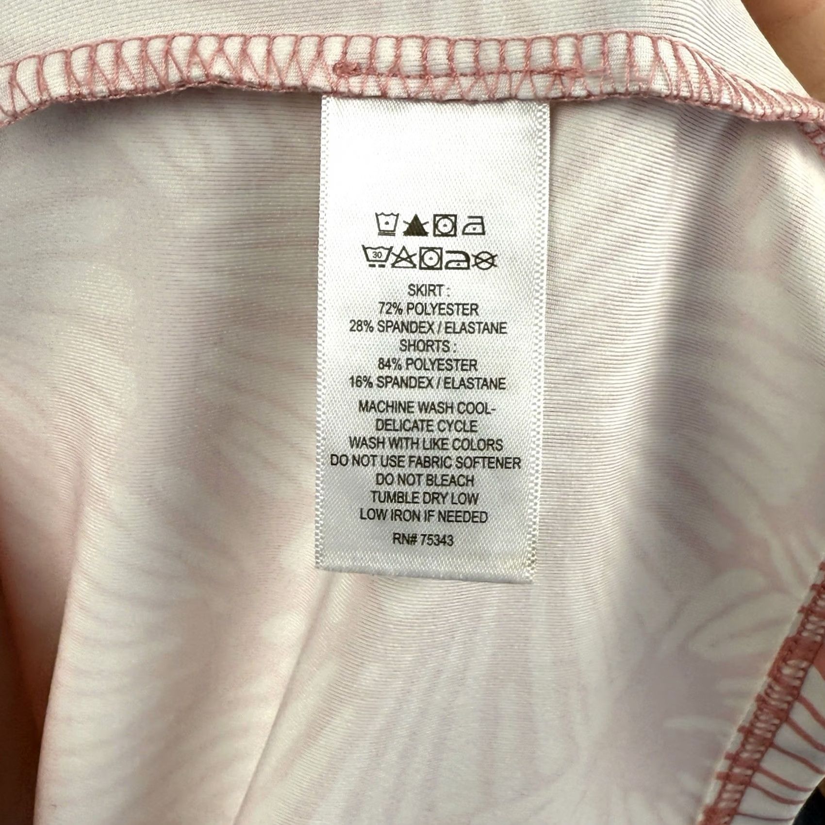Tommy Bahama Tommy Bahama Skort Womens L Floral Pink White Stretch Casual Travel Size 36" / US 14 / IT 50 - 4 Thumbnail